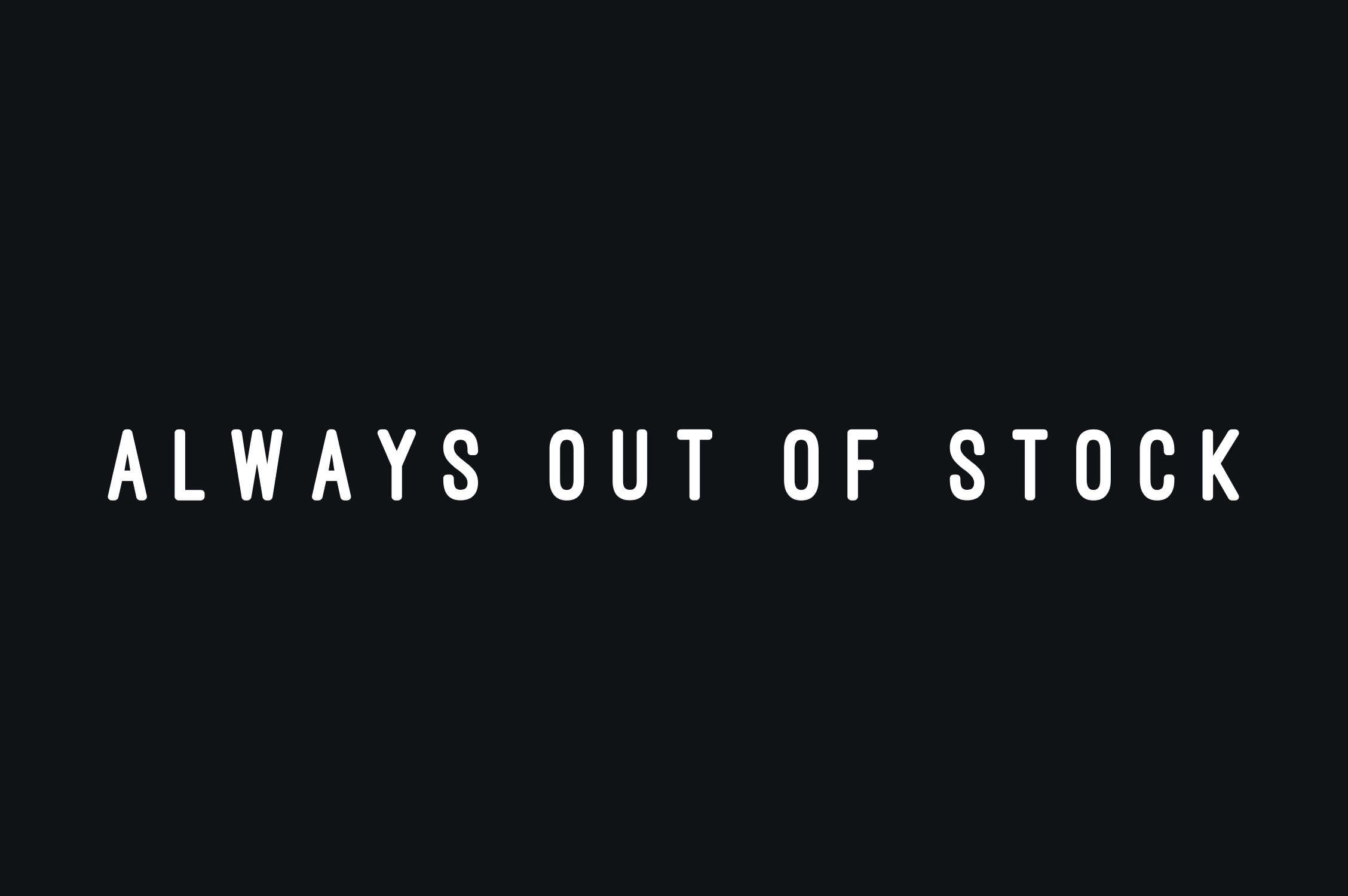 ALWAYS OUT OF STOCK 新規取扱店舗のお知らせ