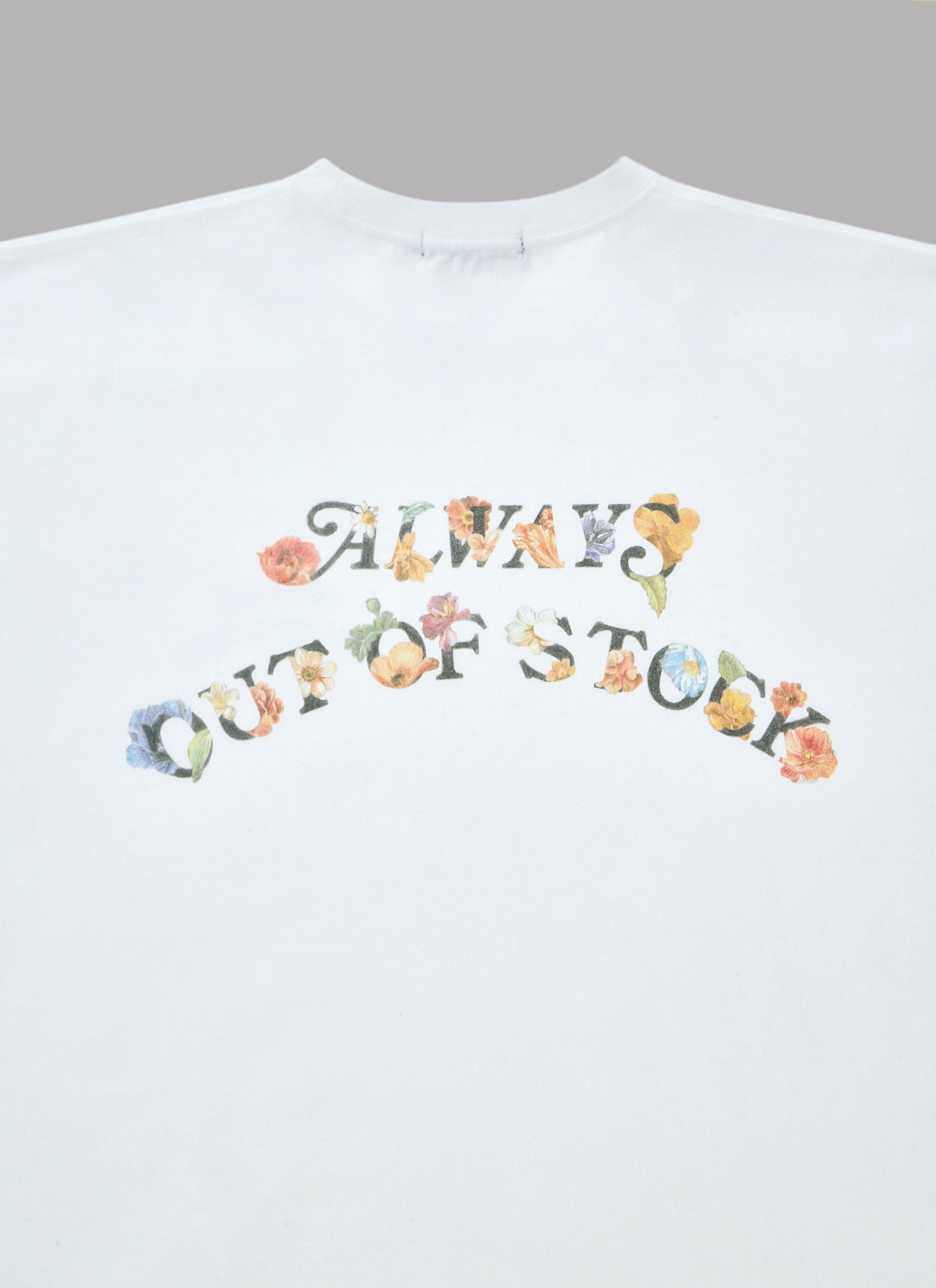 FLORAL BASIC LOGO S/S TEE-WHITE