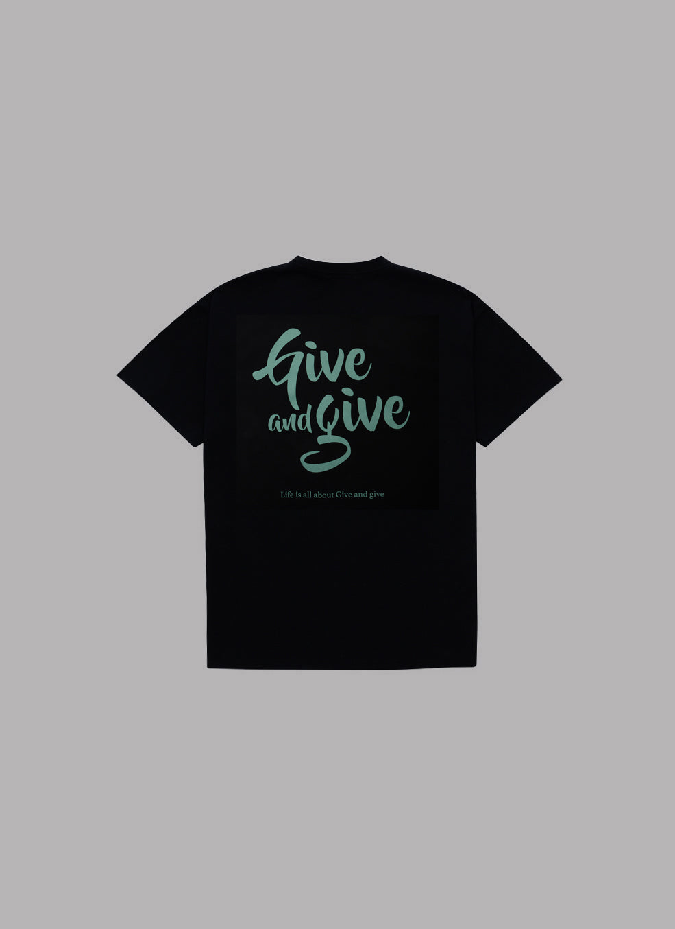GIVE&GIVE S/S TEE - BLACK