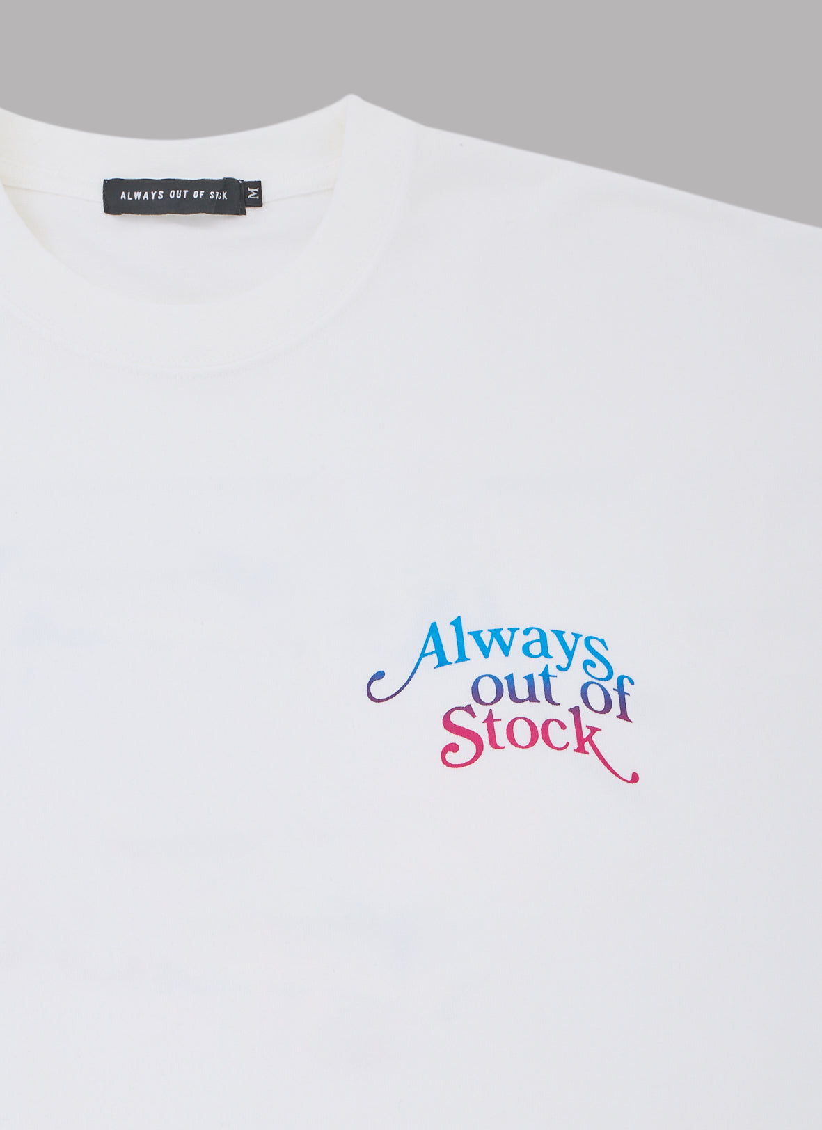 GRADATION PLAY LOGO S/S TEE-WHITE