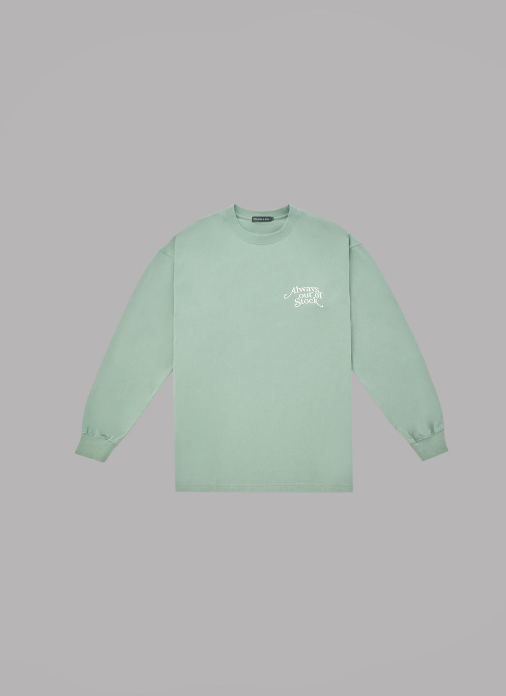 PLAY LOGO L/S TEE-PISTACCHIO x OFF WHITE