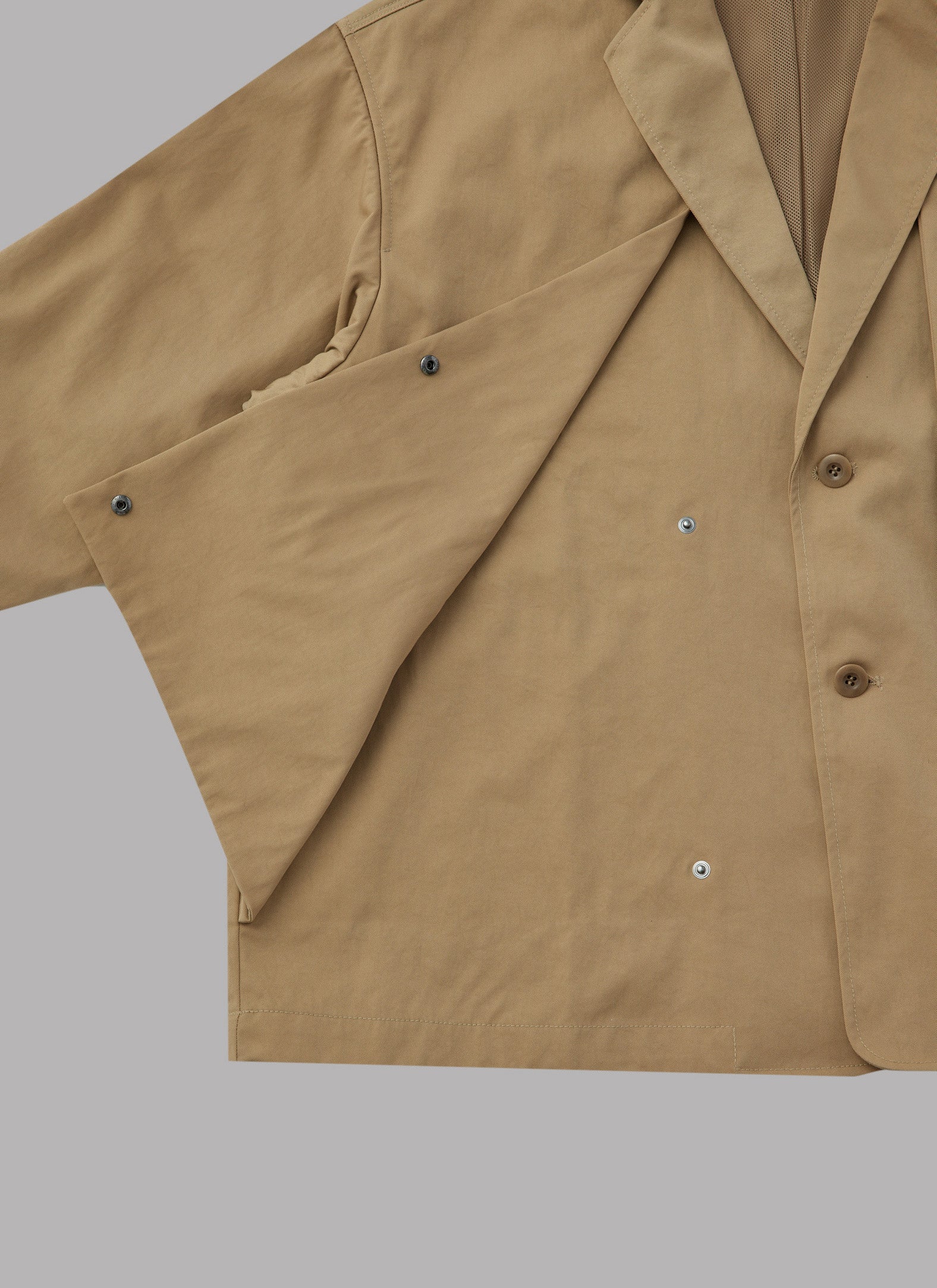 LAYERED 2B RELAXED JACKET-BEIGE