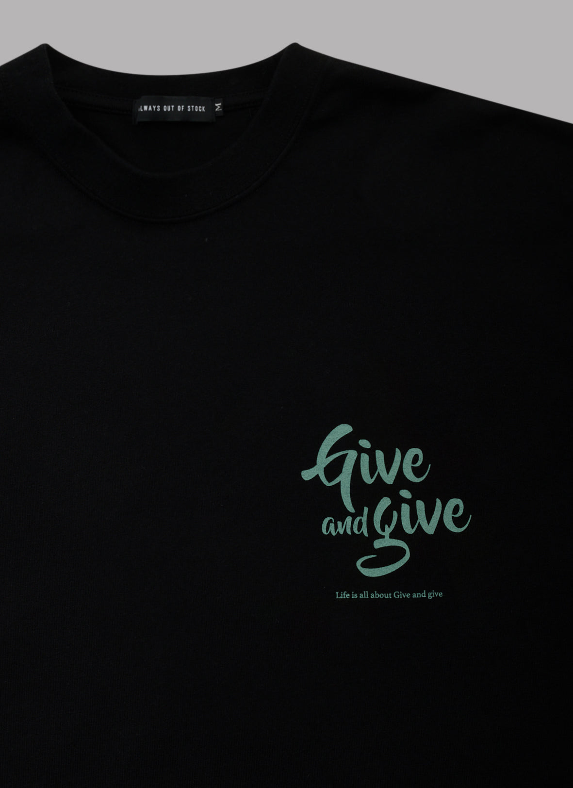 GIVE&GIVE S/S TEE - BLACK