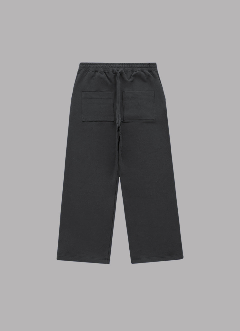BASIC LOGO SWEAT PANTS - CHARCOAL x OFF WHITE