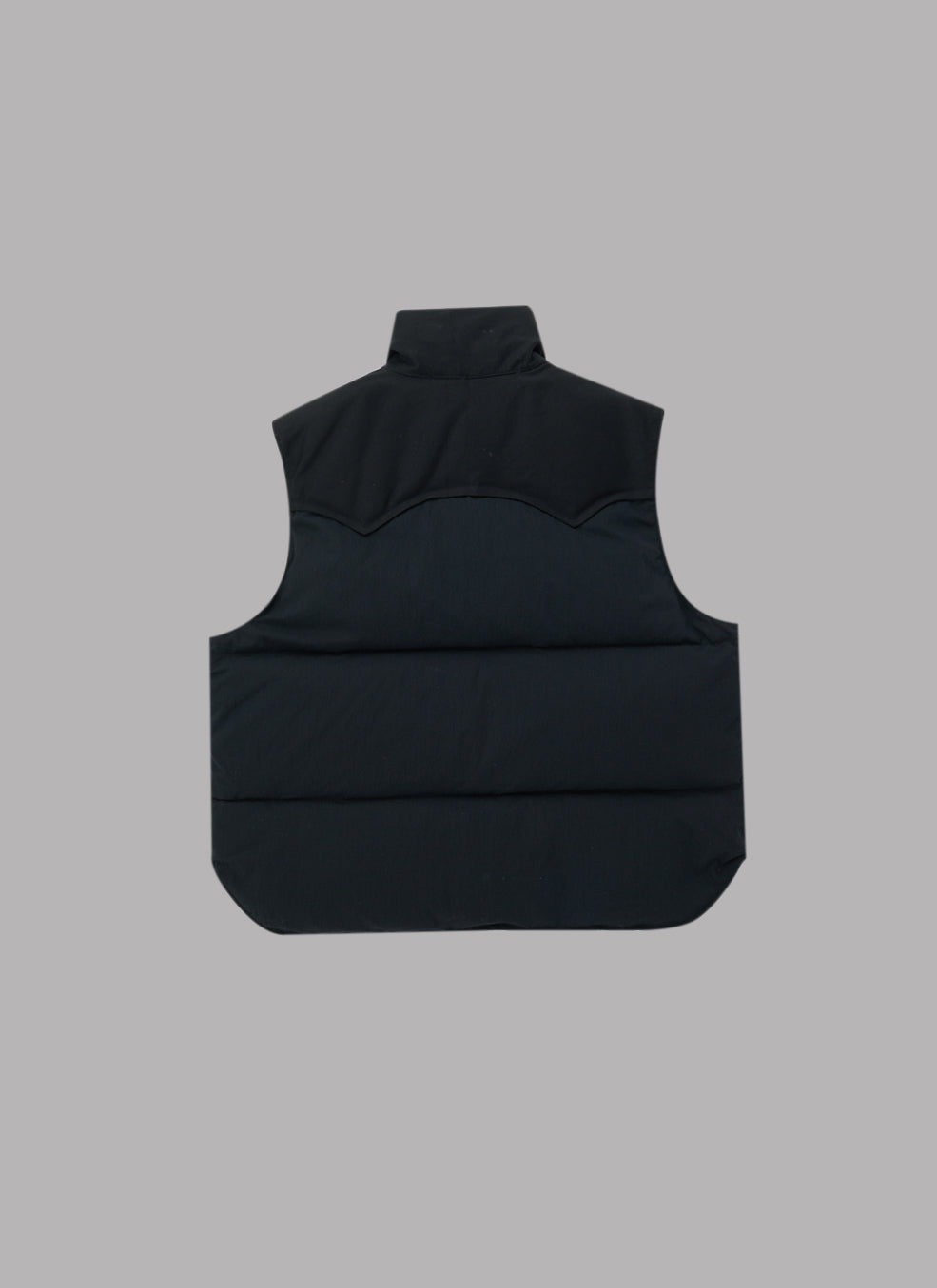 REVERSIBLE DOWN VEST-BLACK