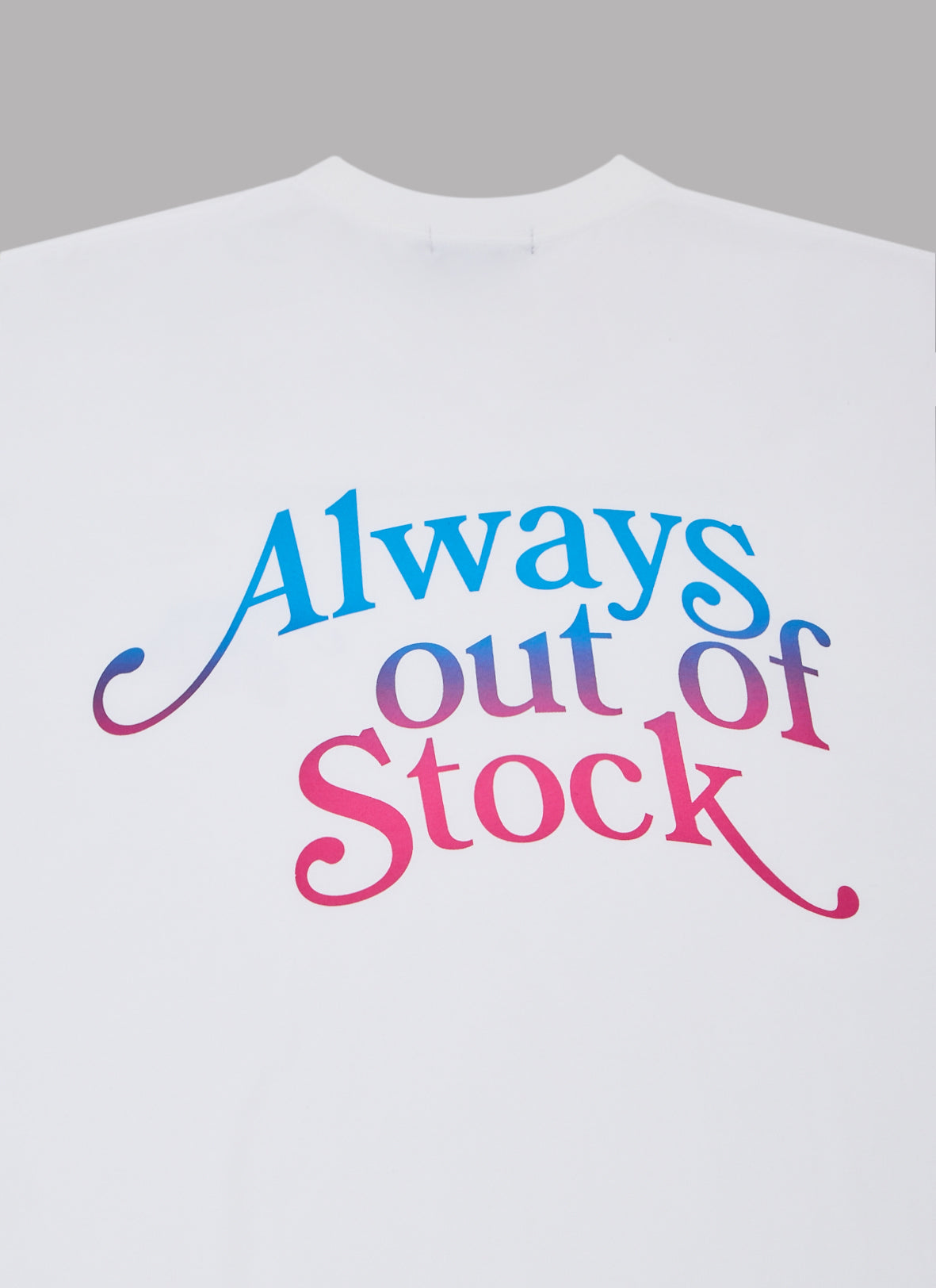 GRADATION PLAY LOGO S/S TEE-WHITE