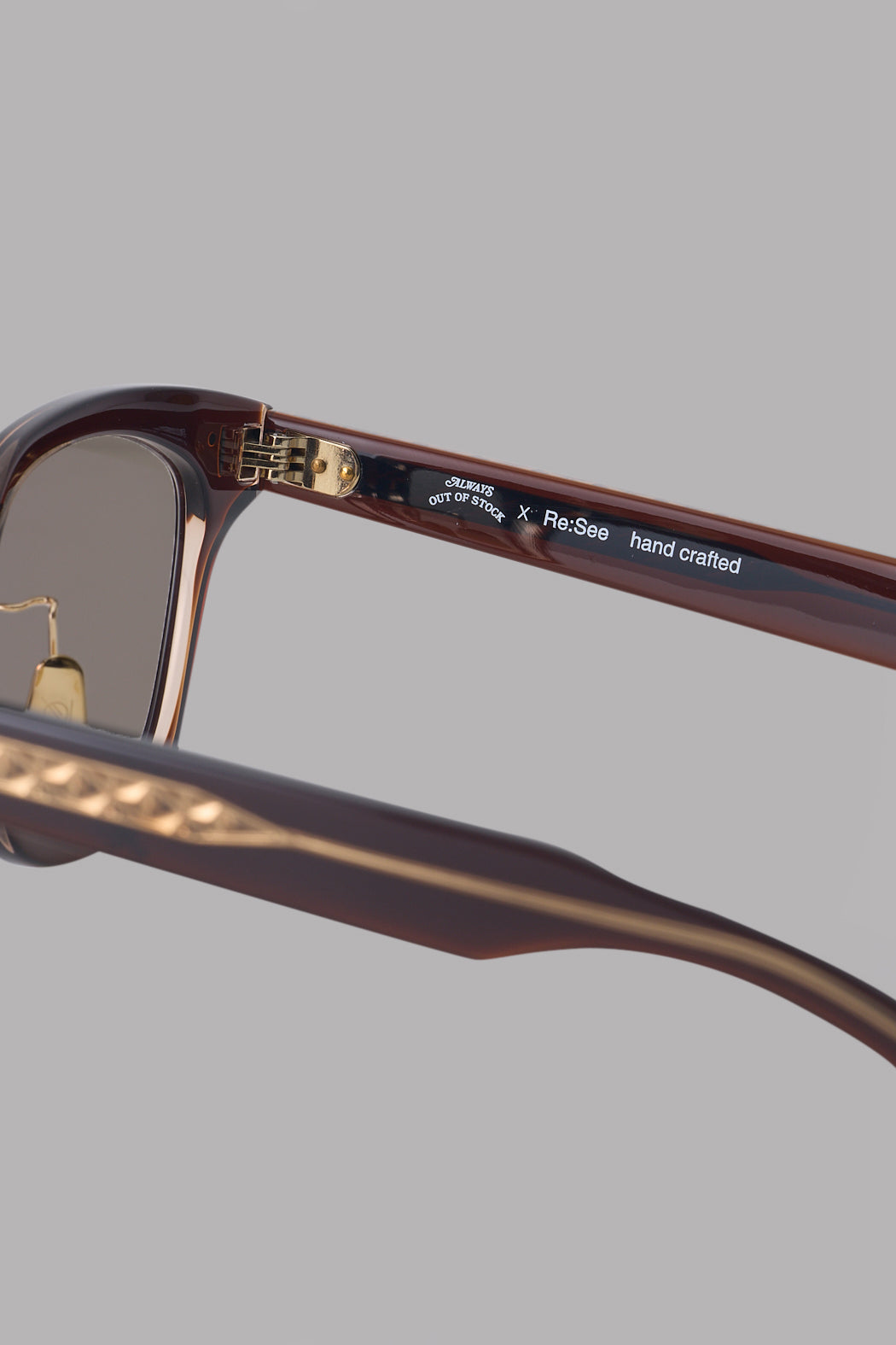 ALWAYS OUT OF STOCK x RE:SEE Re:STOCK - BROWN / BROWN Lens(75%)