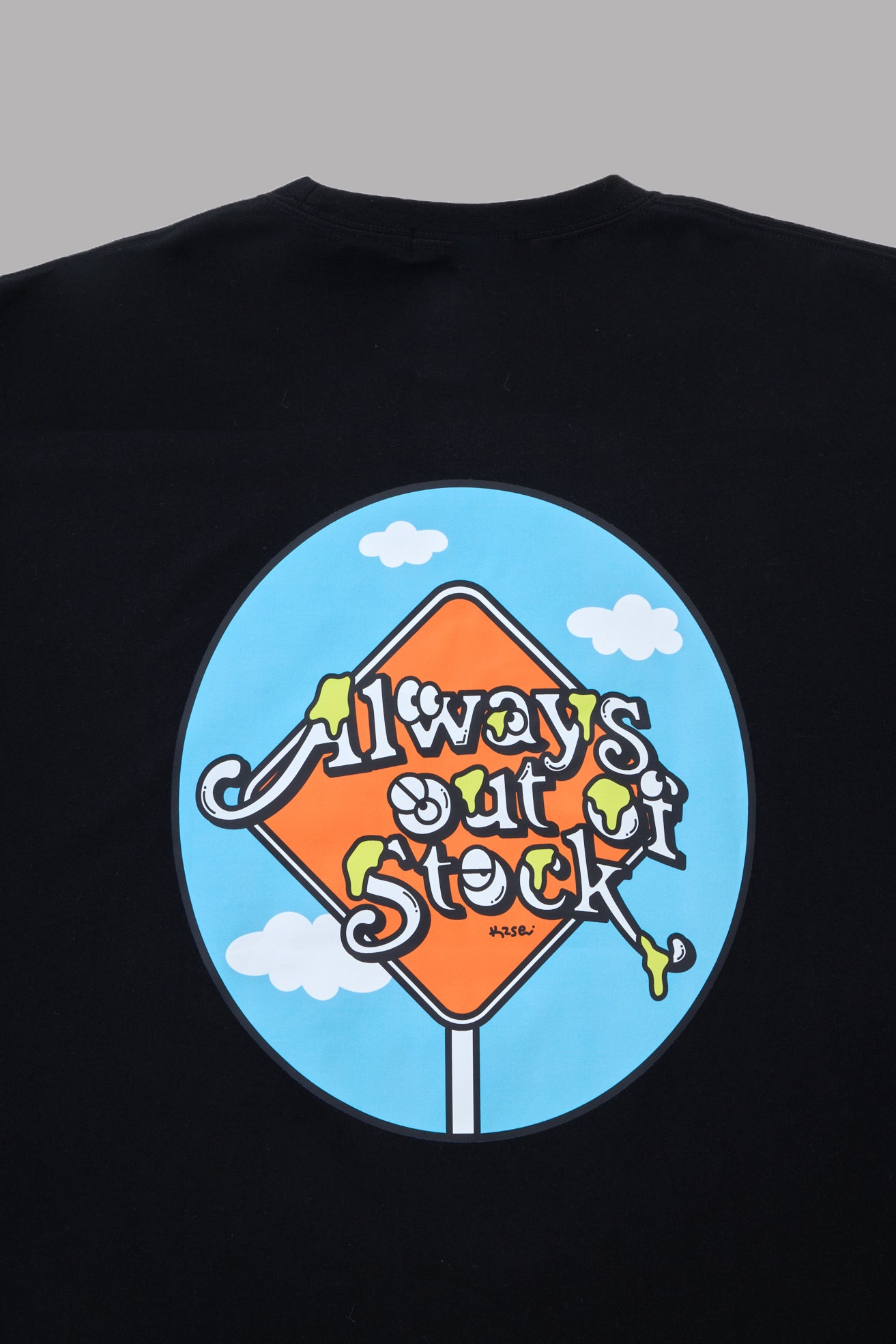 SKY SIGN L/S TEE-BLACK