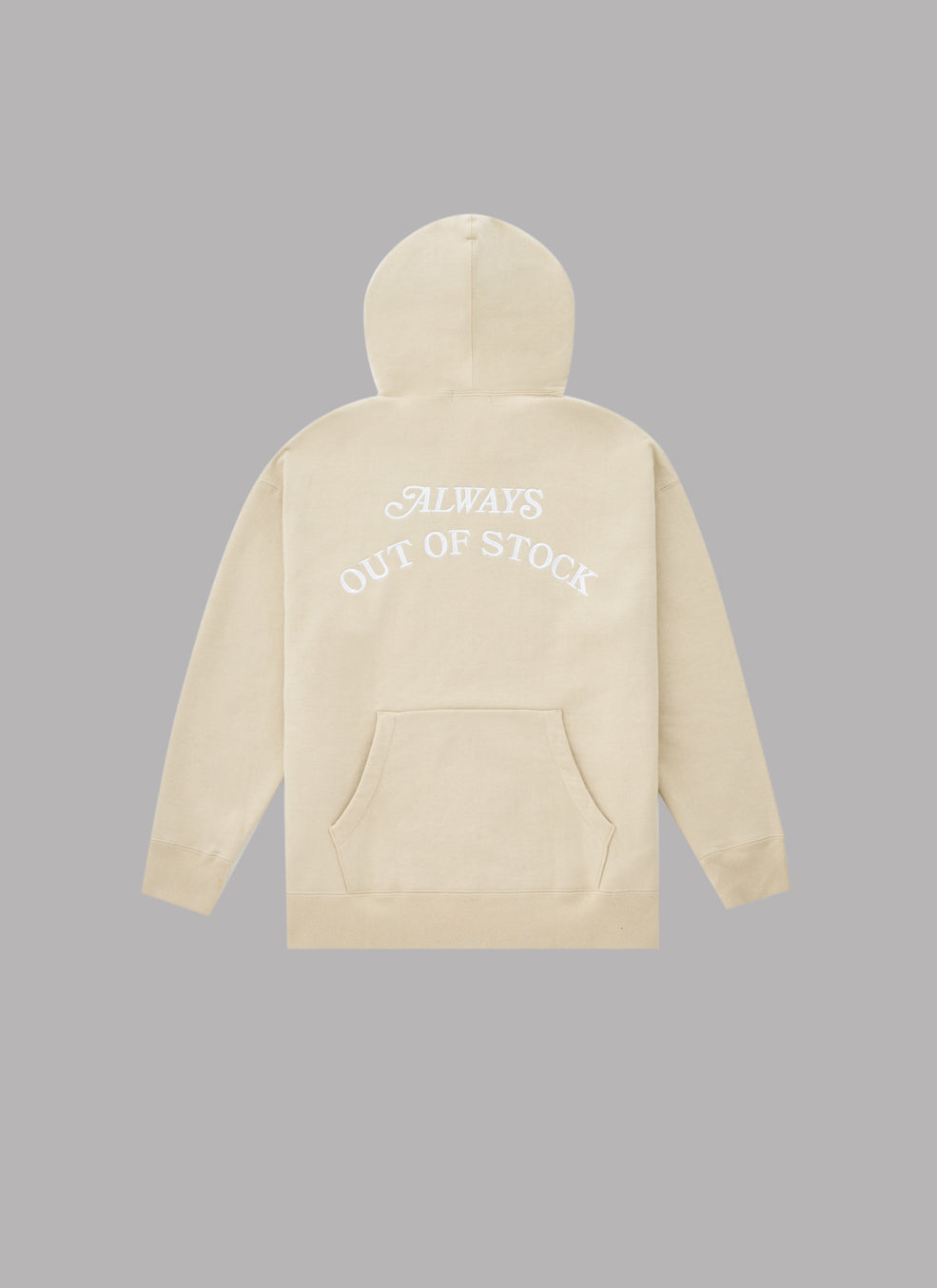 BASIC LOGO THICK HOODIE-SAND