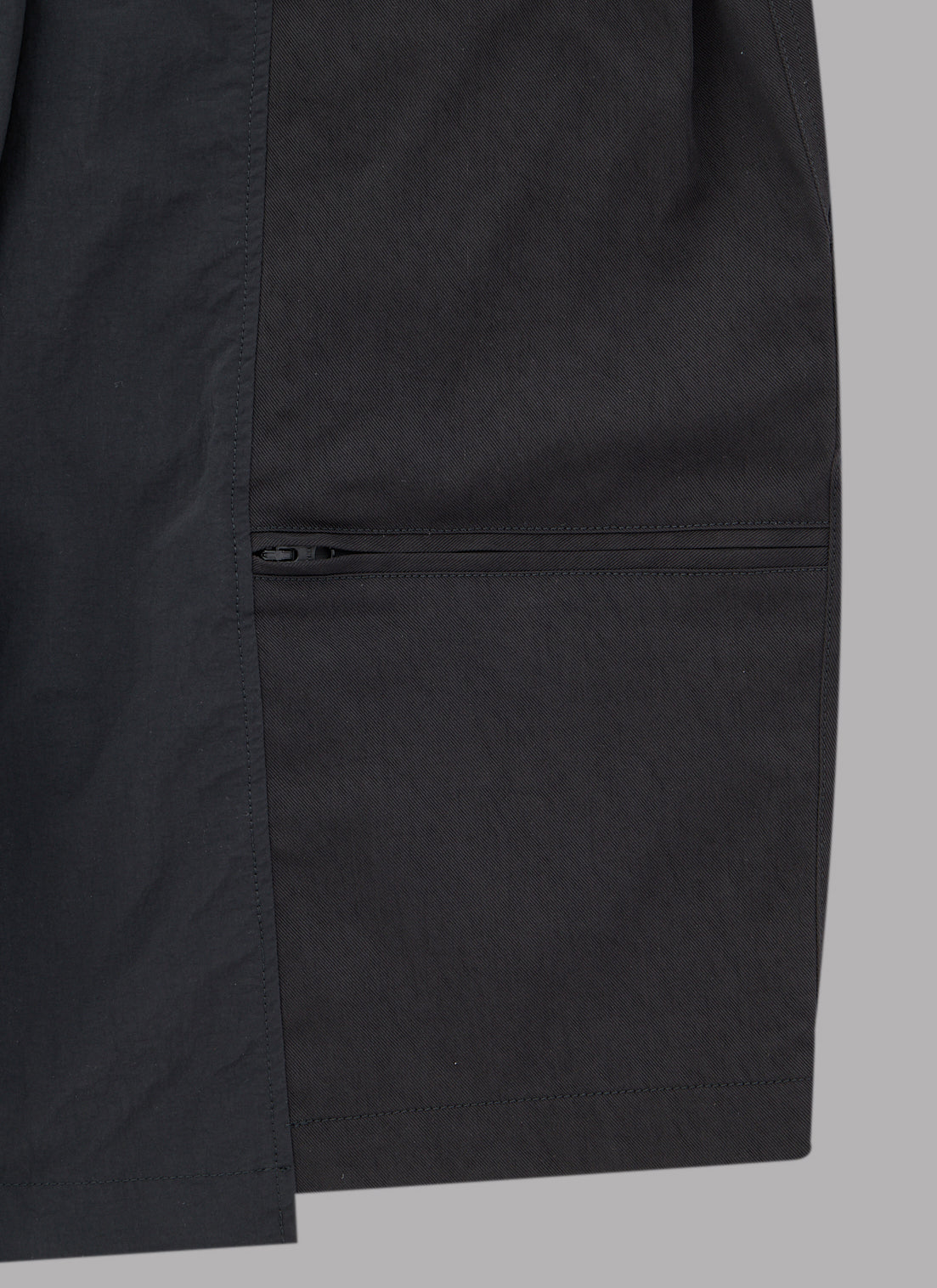 2WAY 2TUCK SHORTS-BLACK
