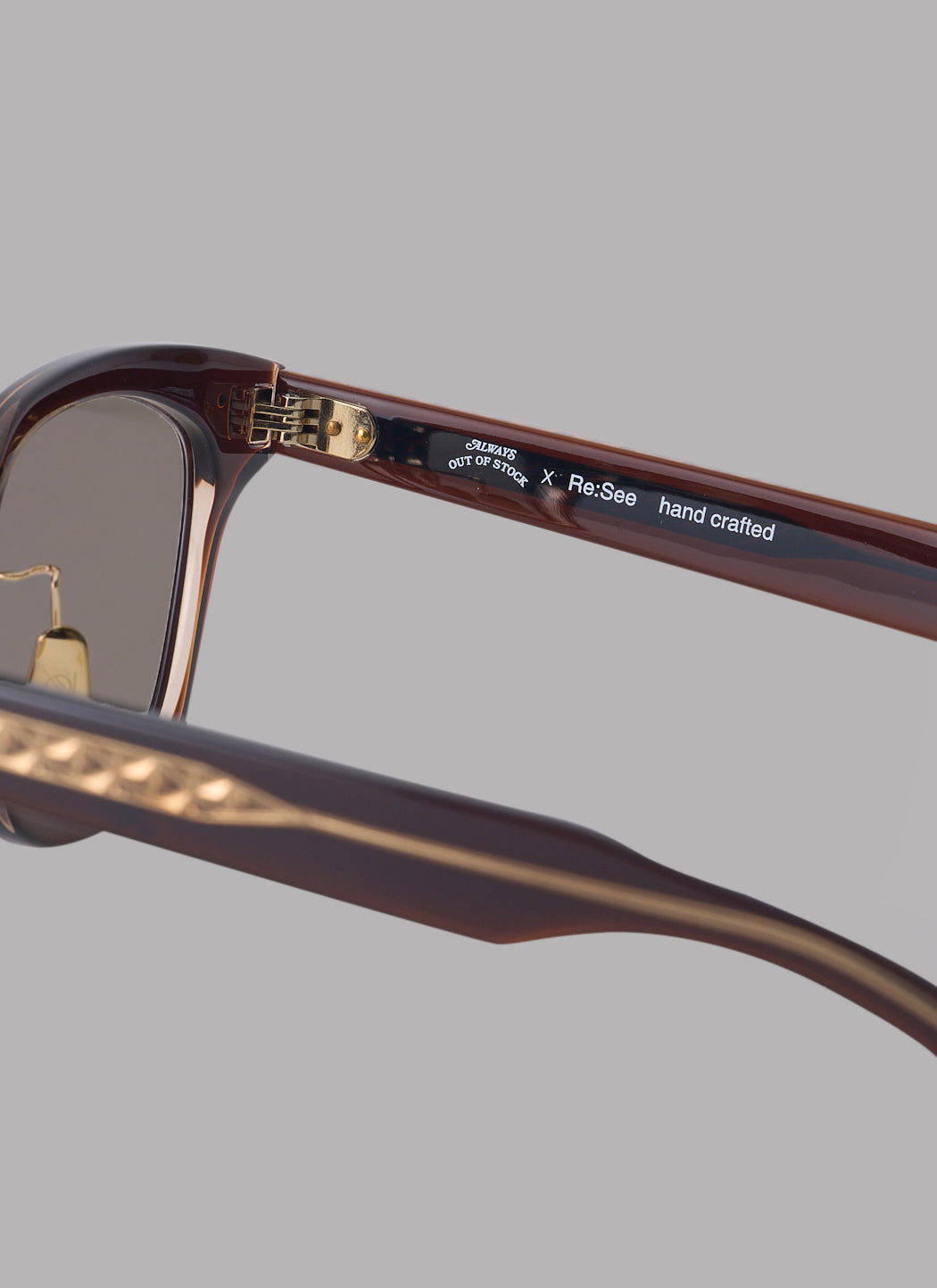 ALWAYS OUT OF STOCK x RE:SEE Re:STOCK - BROWN / BROWN Lens(75%)
