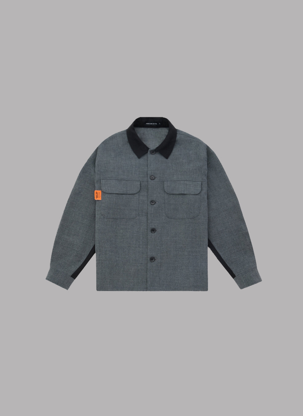 SUMMER WOOL CPO JACKET - CHARCOAL
