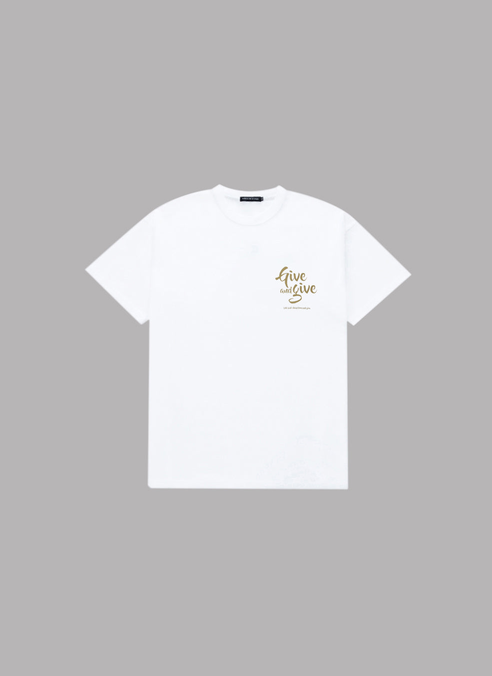 GIVE&GIVE S/S TEE - WHITE