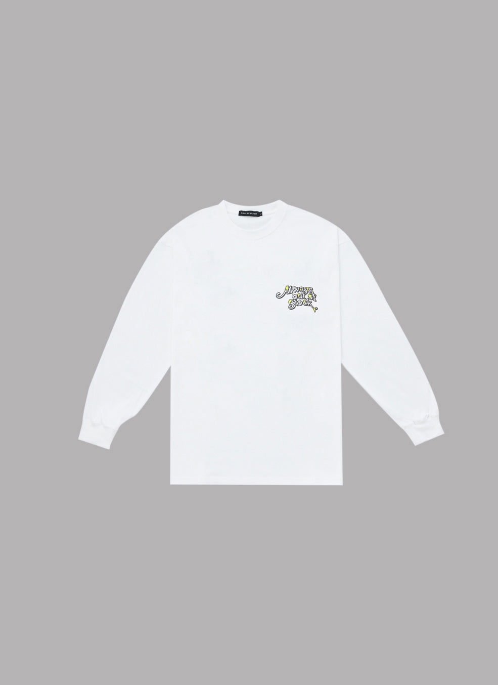 SKY SIGN L/S TEE-WHITE