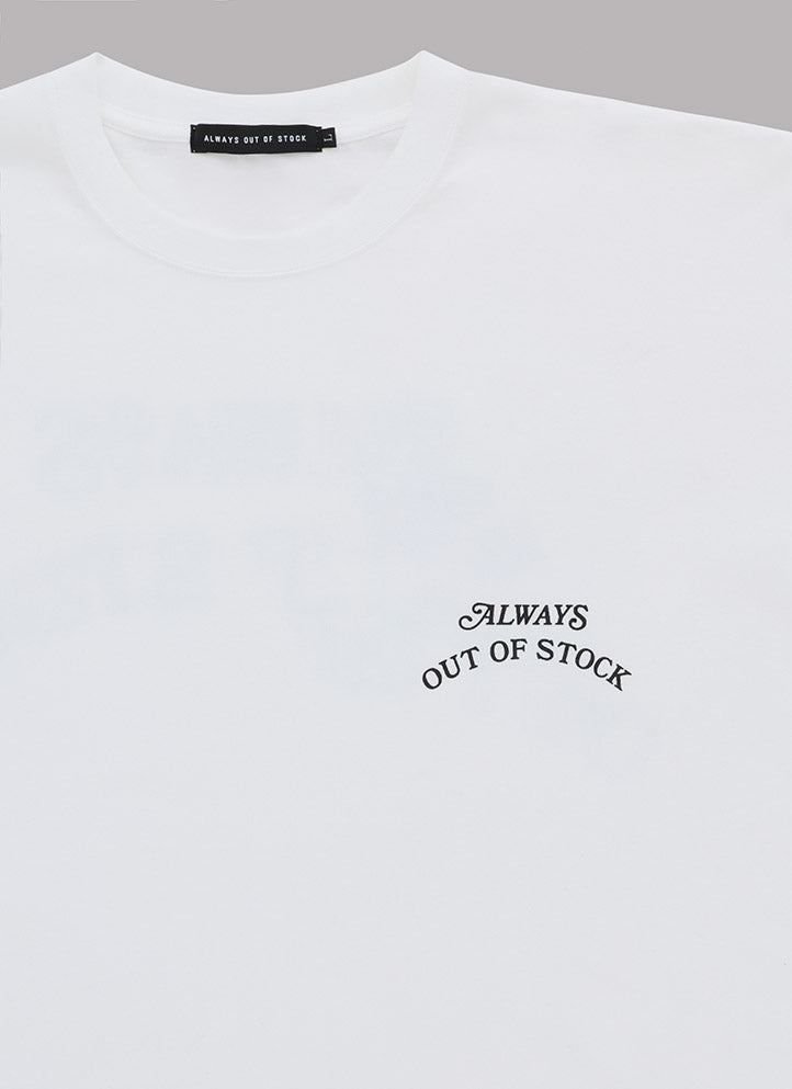 FLOWER BASIC LOGO BY SHETA S/S TEE - WHITE