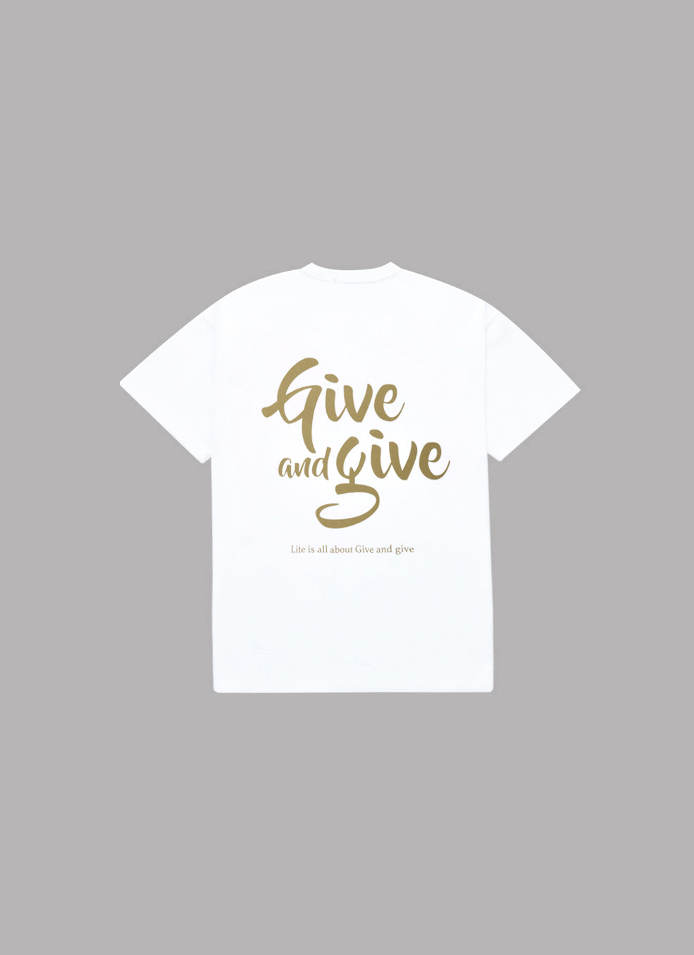 GIVE&GIVE S/S TEE - WHITE