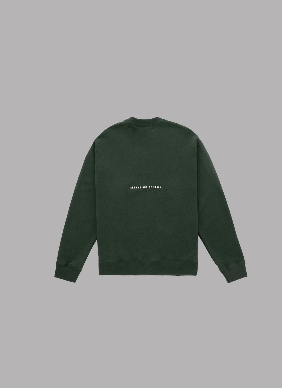LA LOGO THICK CREWNECK-OLIVE