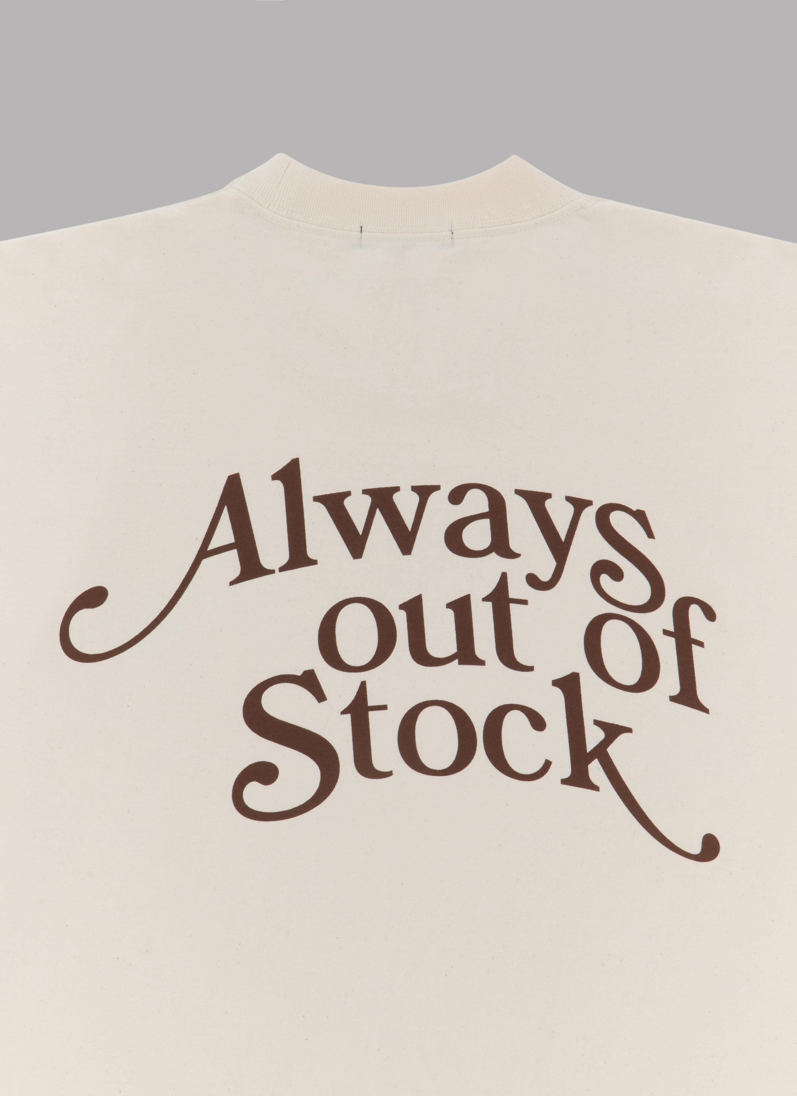 PLAY LOGO DROP S/S TEE-IVORY x BROWN
