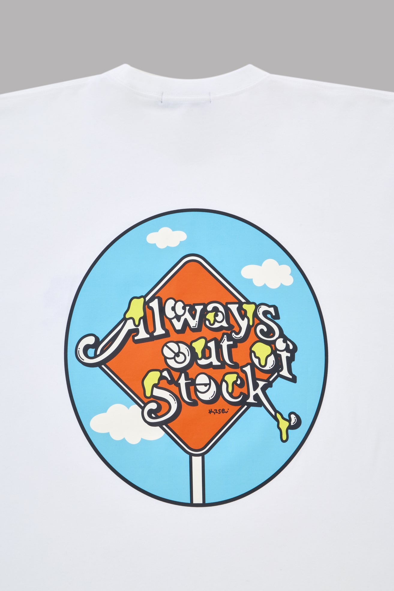 SKY SIGN L/S TEE-WHITE