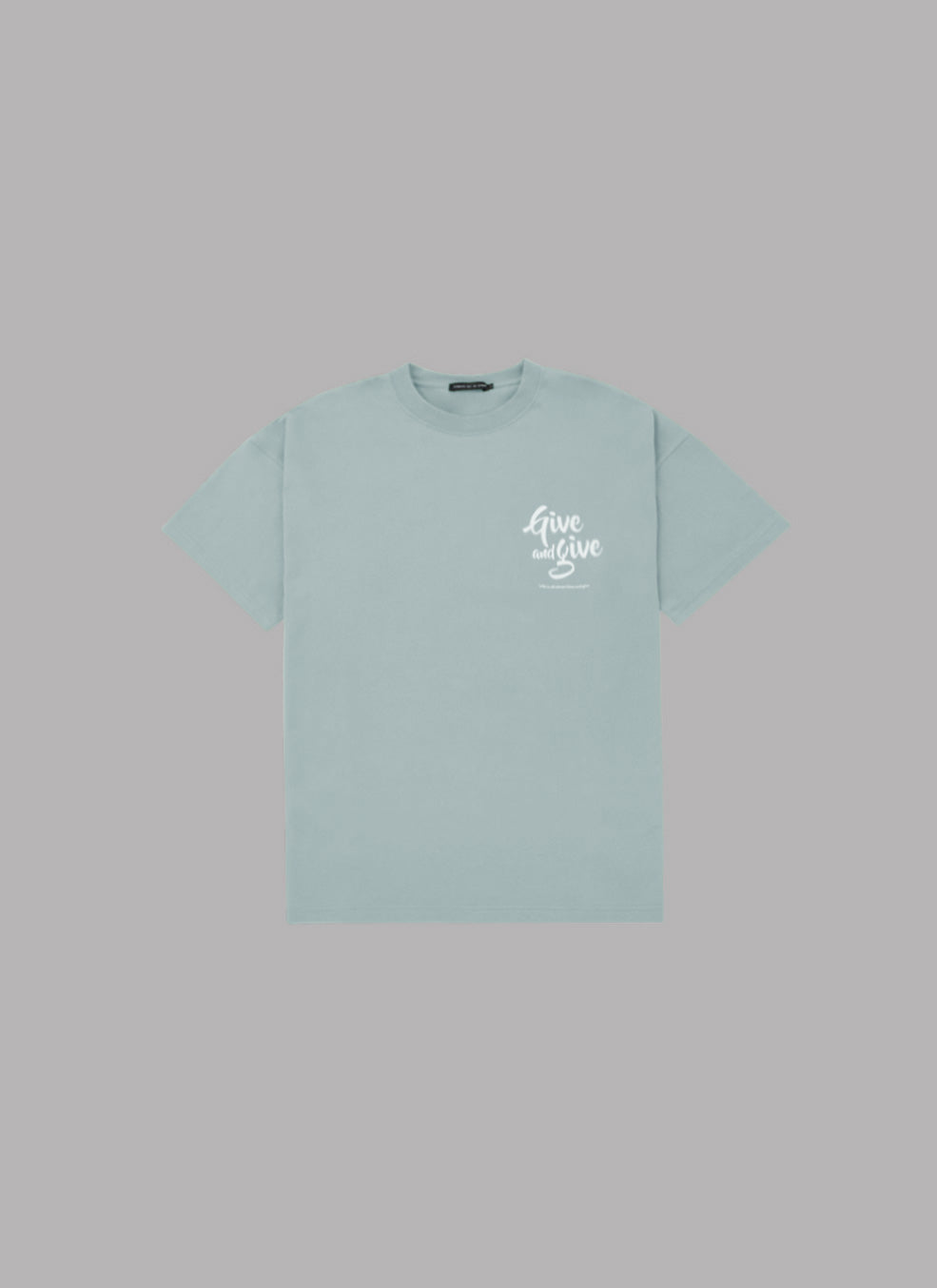 GIVE&GIVE S/S TEE - LIGHT BLUE
