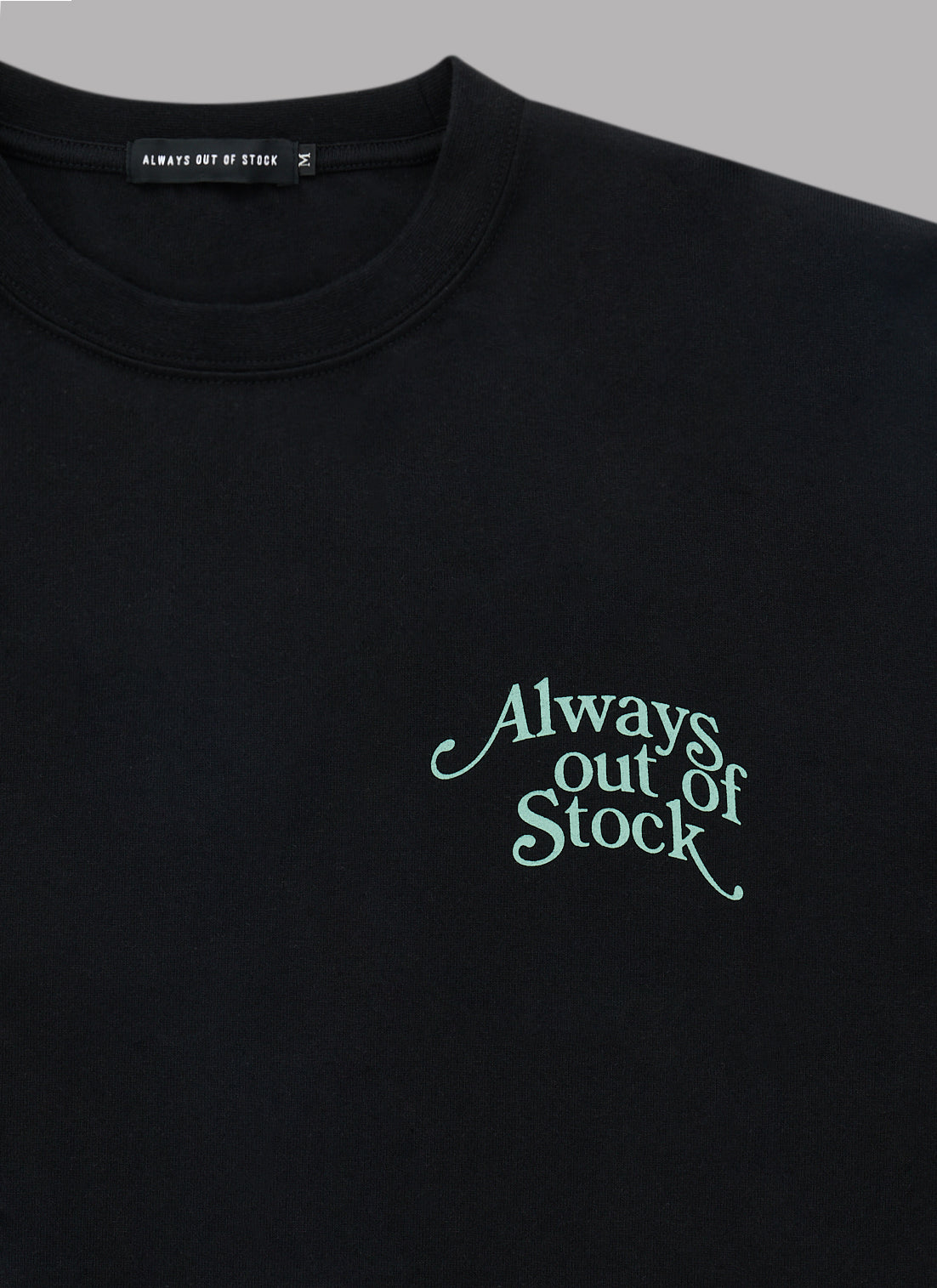 PLAY LOGO L/S TEE-BLACK x PISTACCHIO