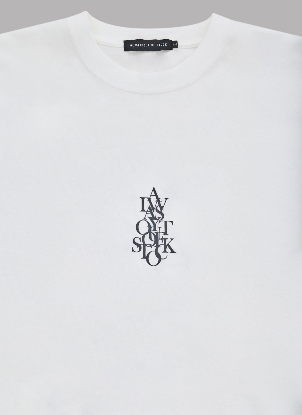 OVERLAP L/S TEE - WHITE