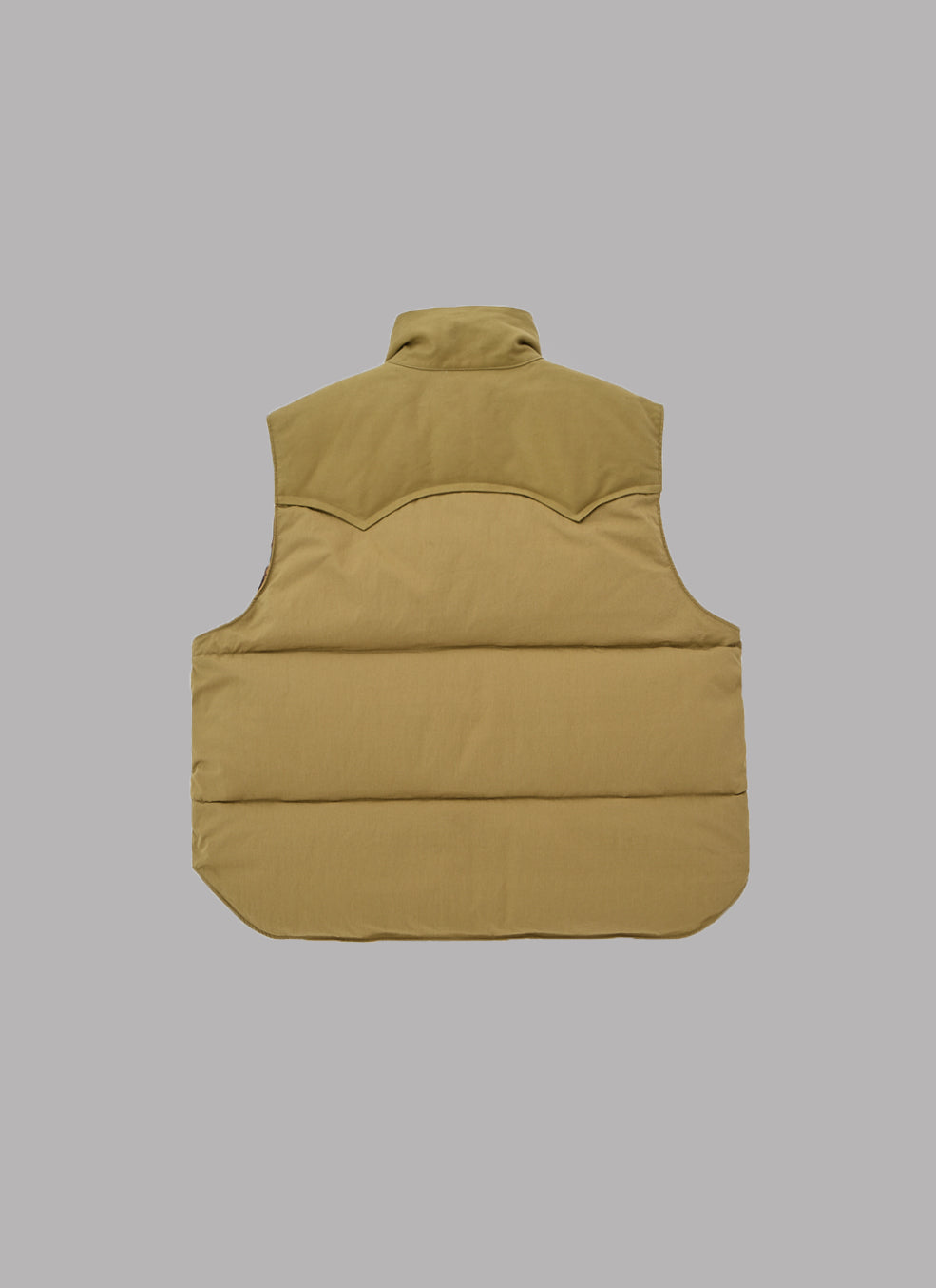 REVERSIBLE DOWN VEST-BEIGE