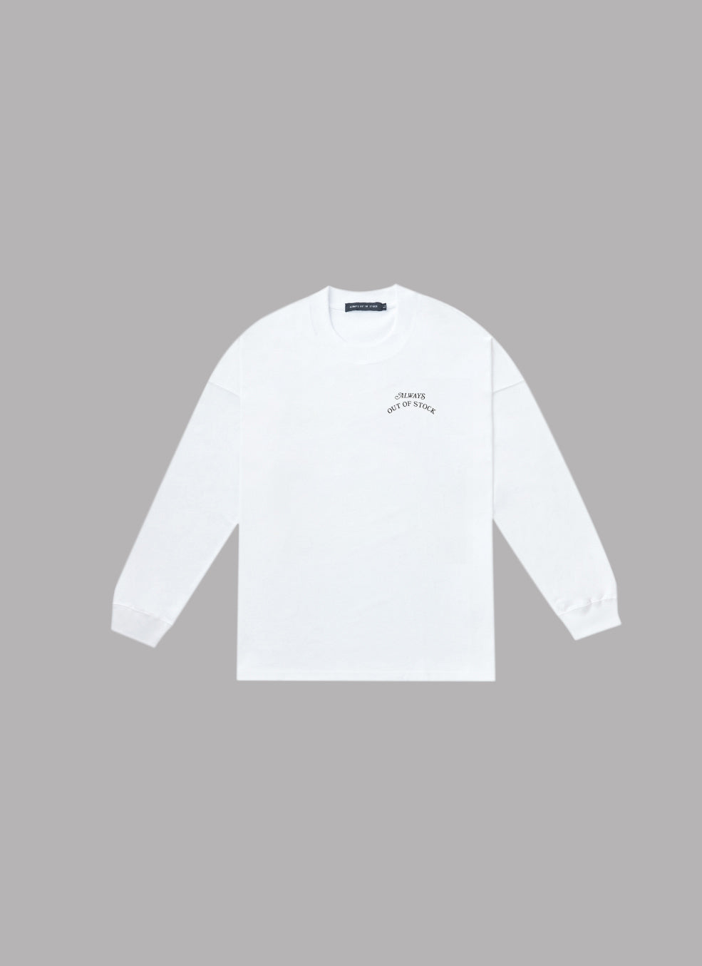 LA LOGO DROP L/S TEE-WHITE