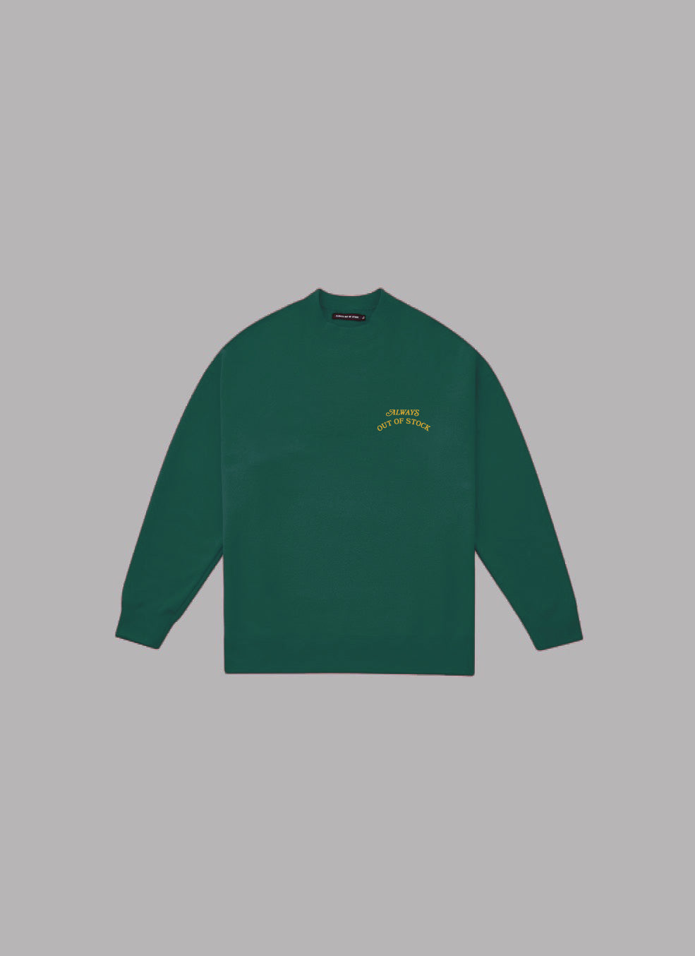 BASIC LOGO CREWNECK-GREEN x GOLD (NEW YEAR COLLECTION)