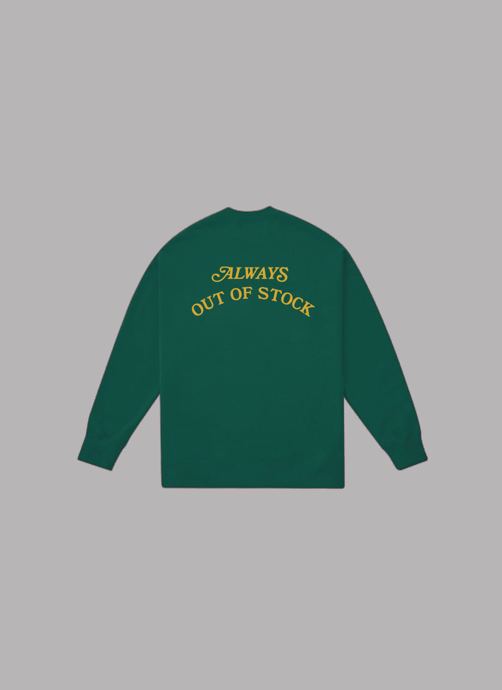 BASIC LOGO CREWNECK-GREEN x GOLD (NEW YEAR COLLECTION)