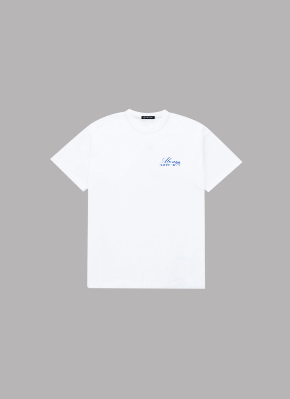 TRADITIONAL LOGO S/S TEE-WHITE x BLUE