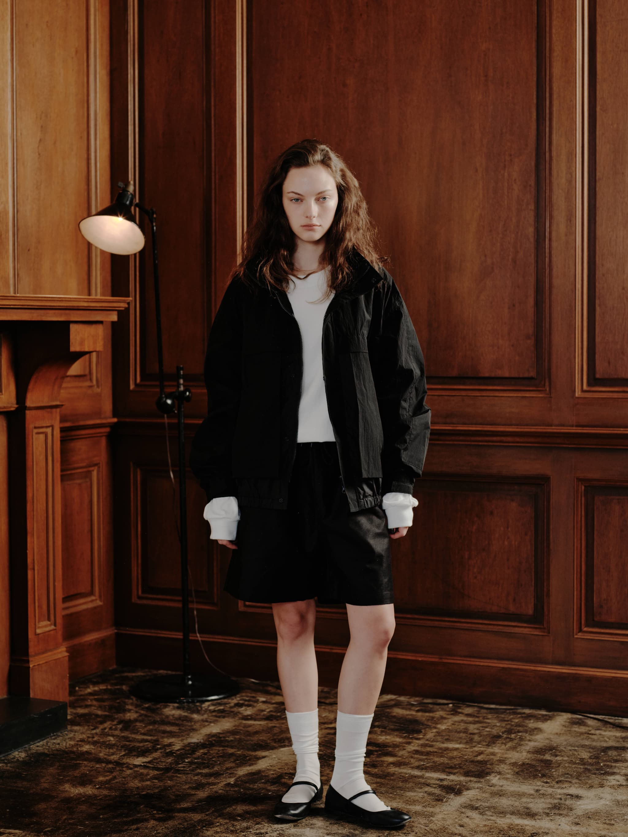 COMBINATION LIGHT SHELL JACKET-BLACK