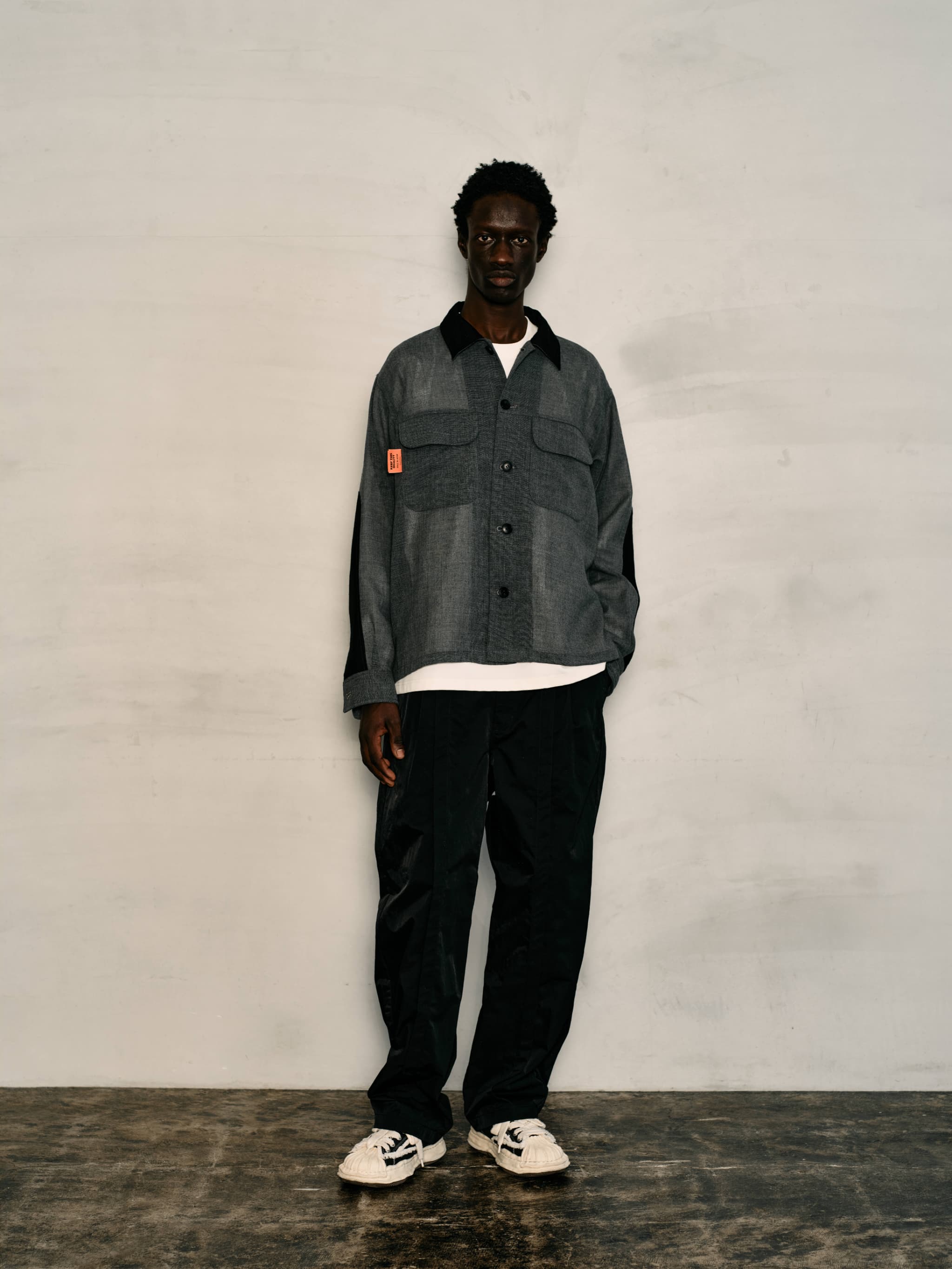 SUMMER WOOL CPO JACKET - CHARCOAL