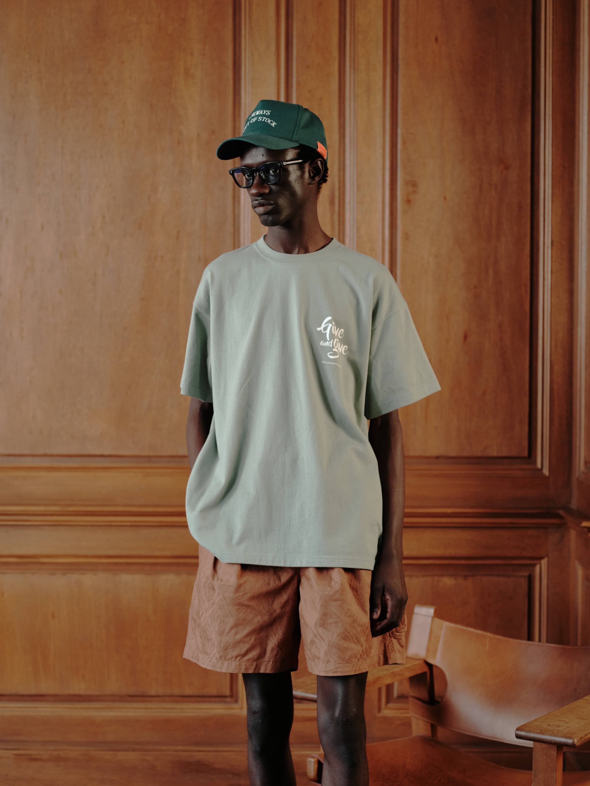 GIVE&GIVE S/S TEE - LIGHT BLUE