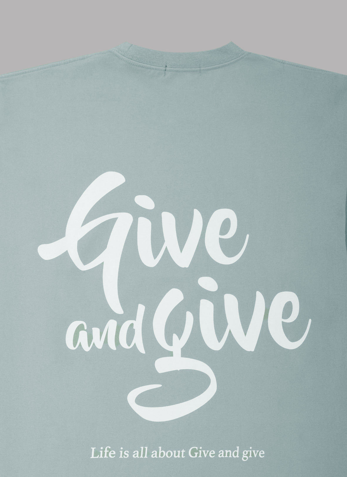 GIVE&GIVE S/S TEE - LIGHT BLUE