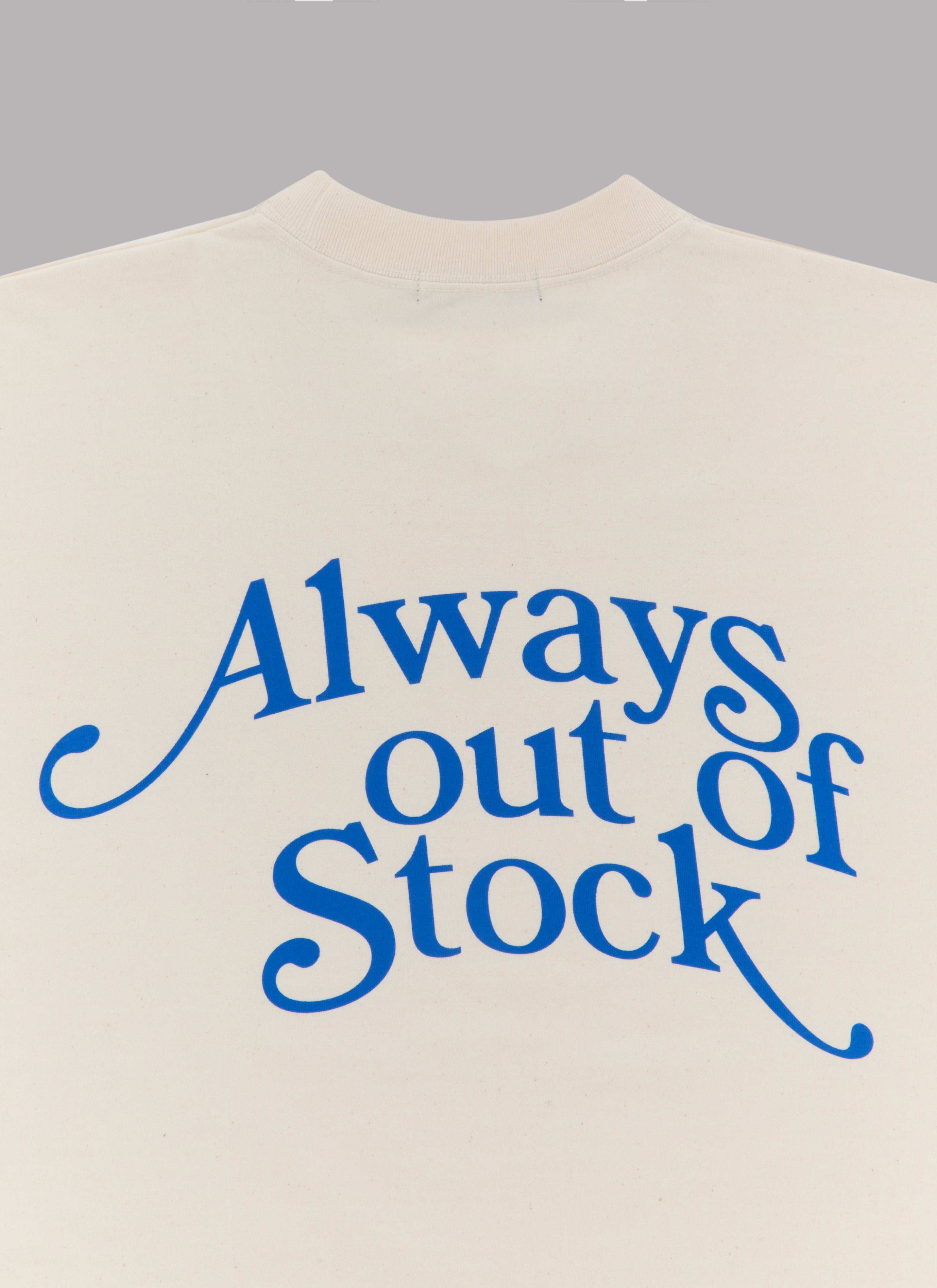 PLAY LOGO DROP S/S TEE-IVORY x BLUE
