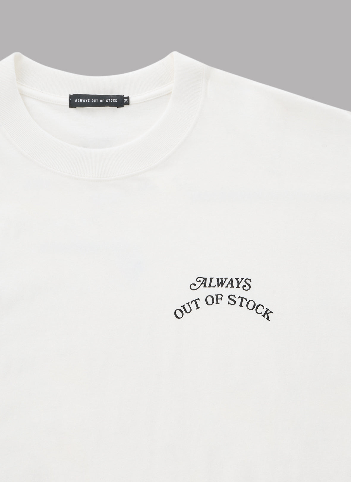 LA LOGO DROP L/S TEE-WHITE