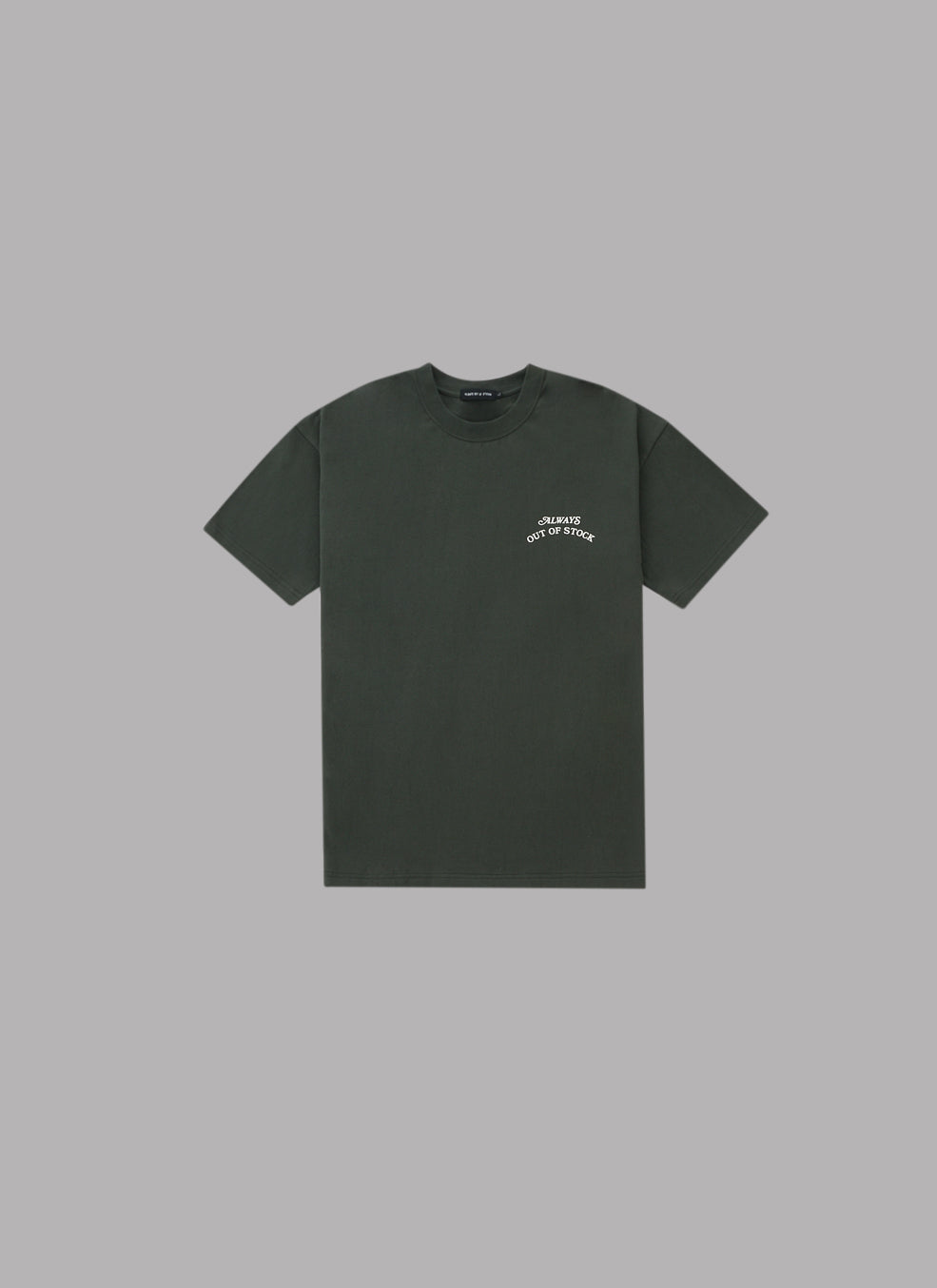 BASIC LOGO S/S TEE-OLIVE x OFF WHITE