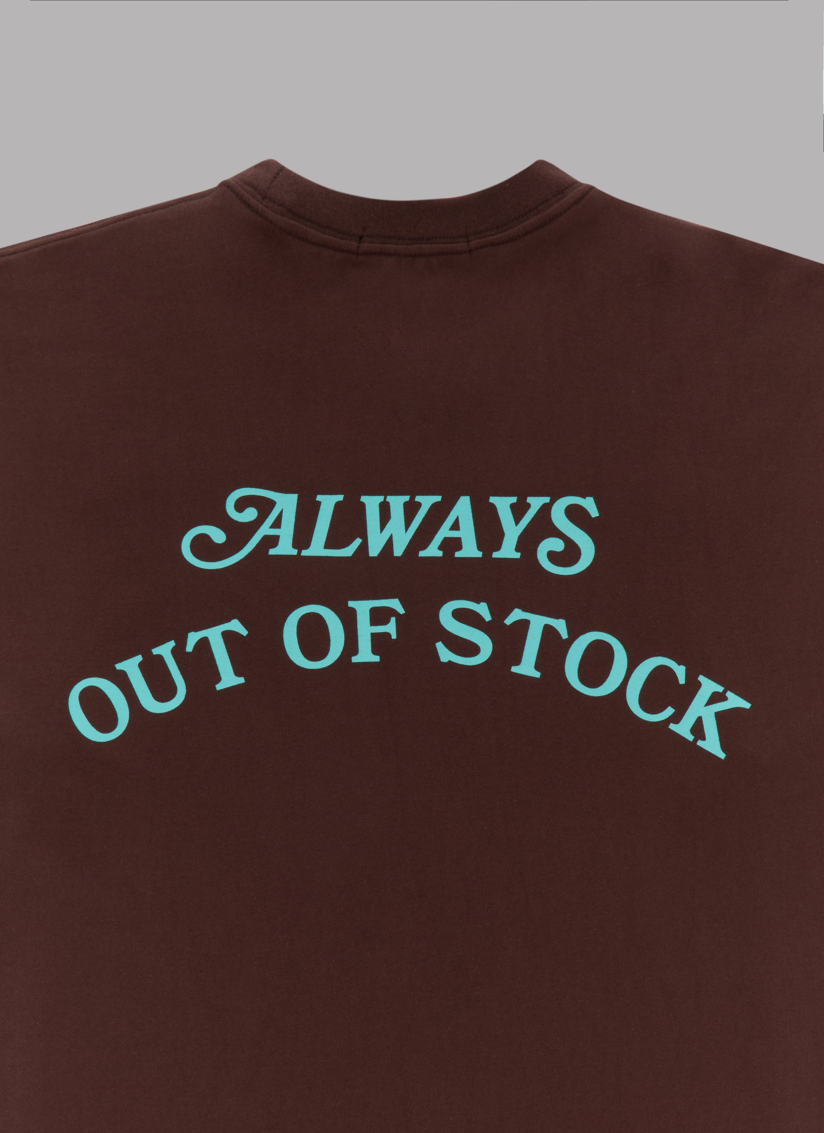 BASIC LOGO 9TH ANNIVERSARY S/S TEE-BROWN x TURQUOISE
