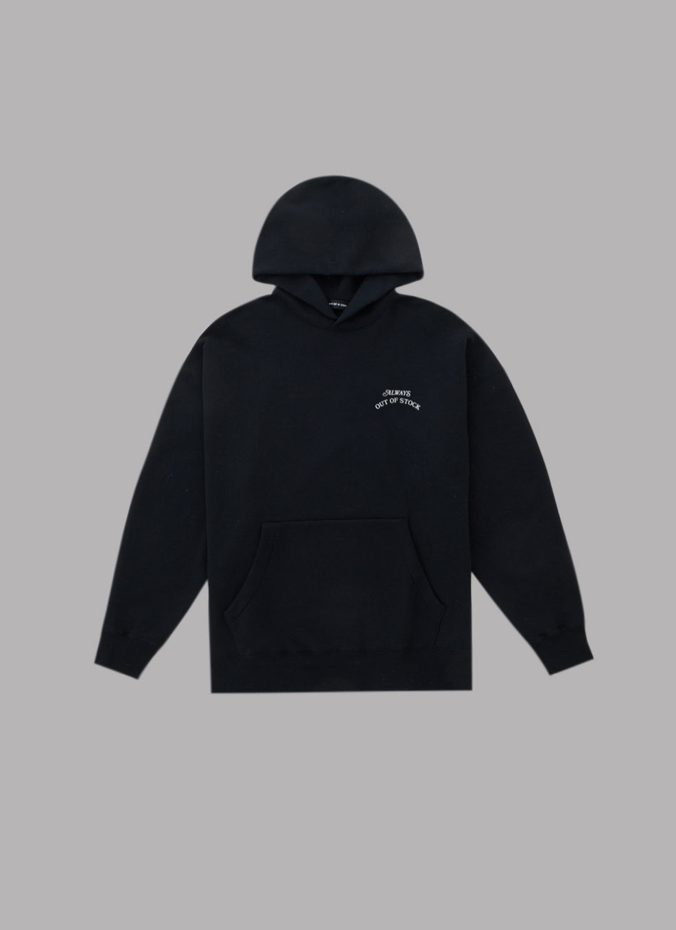 BASIC LOGO HOODIE - BLACK