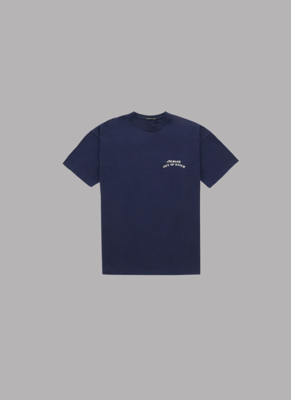 BASIC LOGO S/S TEE-NAVY x OFF WHITE