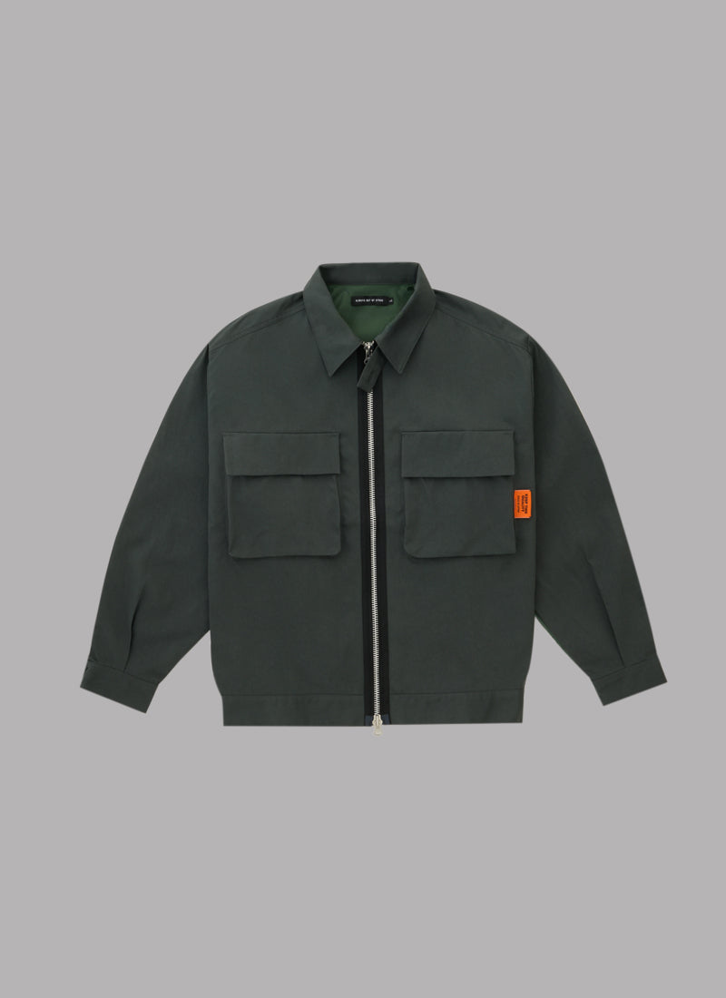 SWING TOP BLOUSON-GREEN