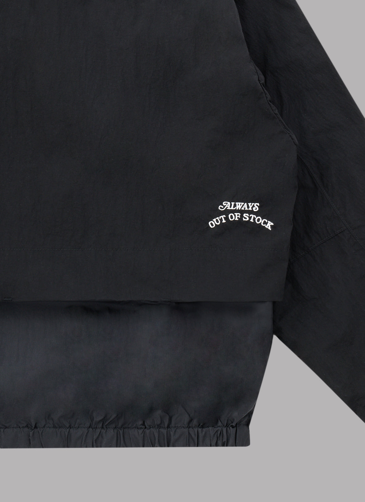 COMBINATION LIGHT SHELL JACKET-BLACK