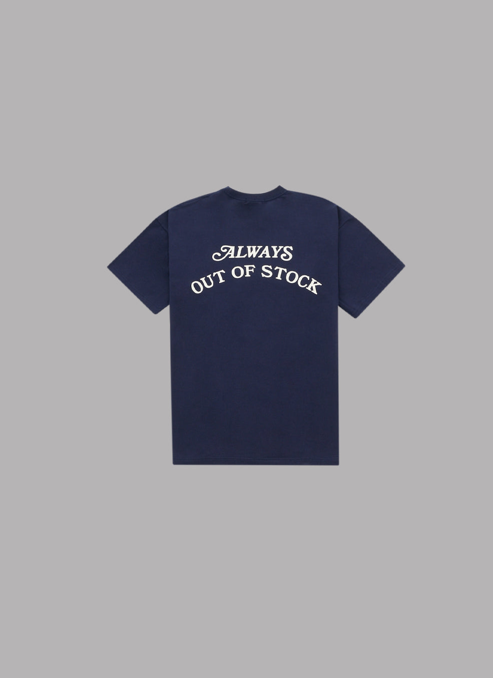 BASIC LOGO S/S TEE-NAVY x OFF WHITE
