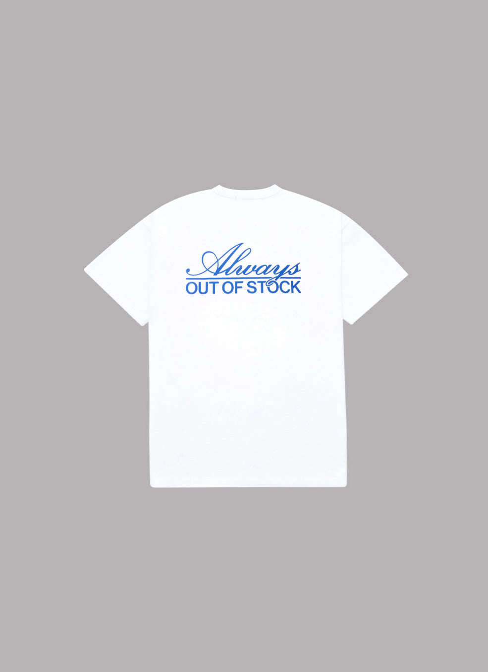 TRADITIONAL LOGO S/S TEE-WHITE x BLUE