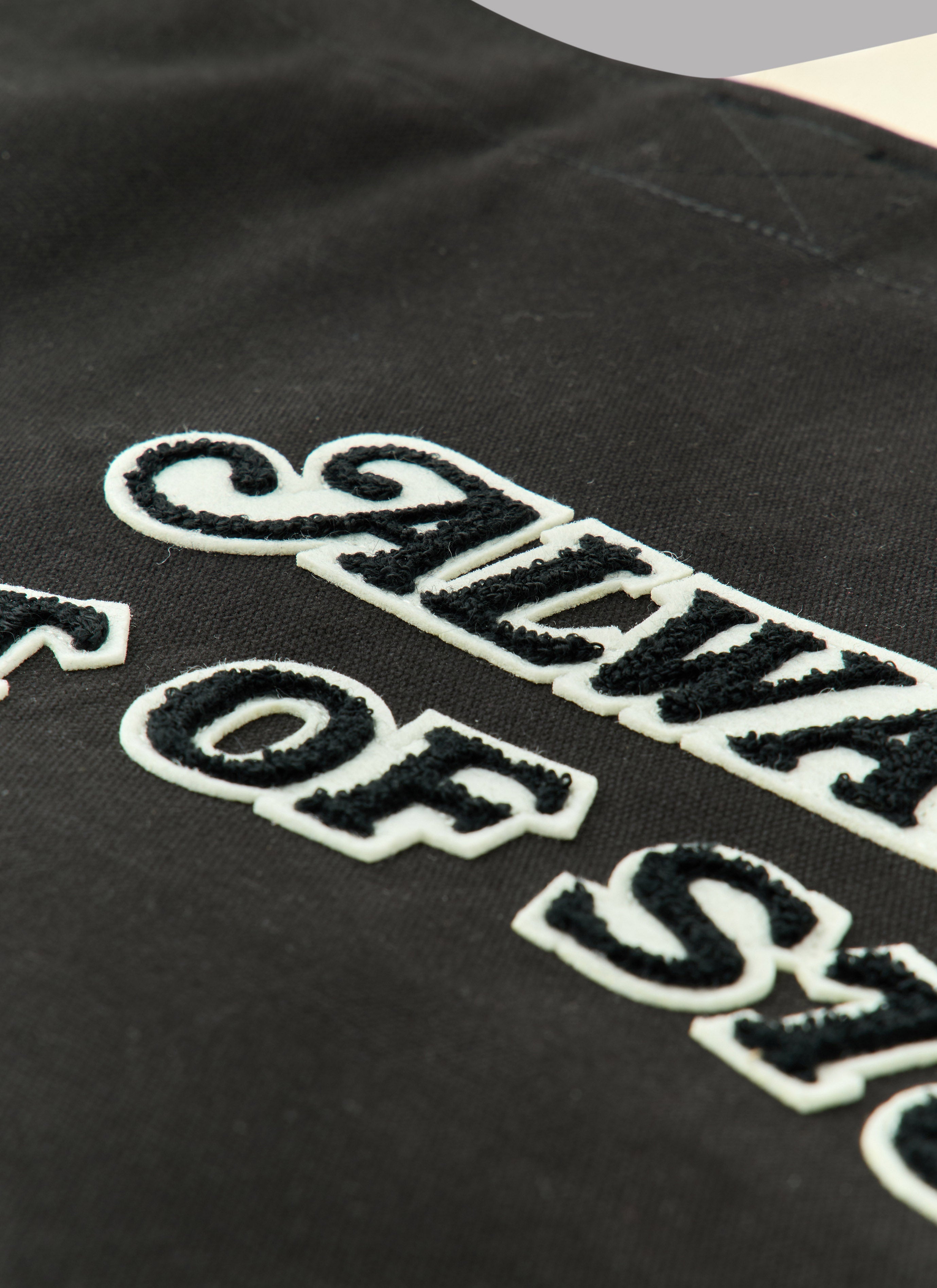 BASIC LOGO HEAVY CANVAS TOTE-BLACK