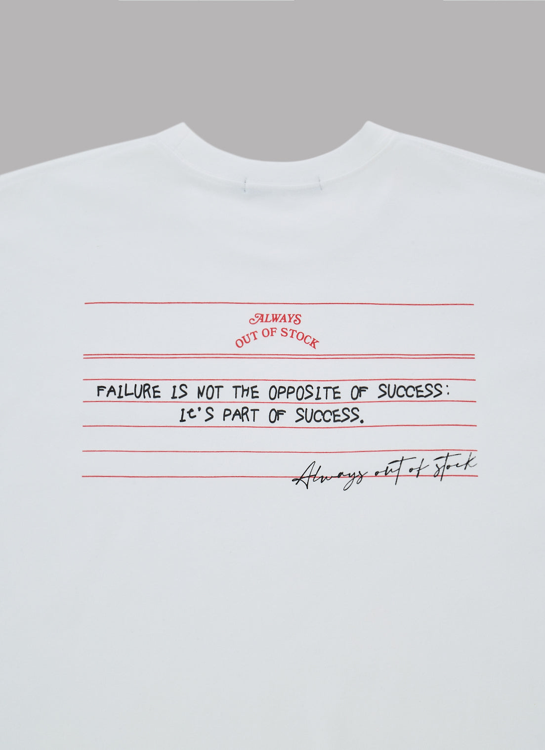 PART OF SUCCESS L/S TEE-WHITE