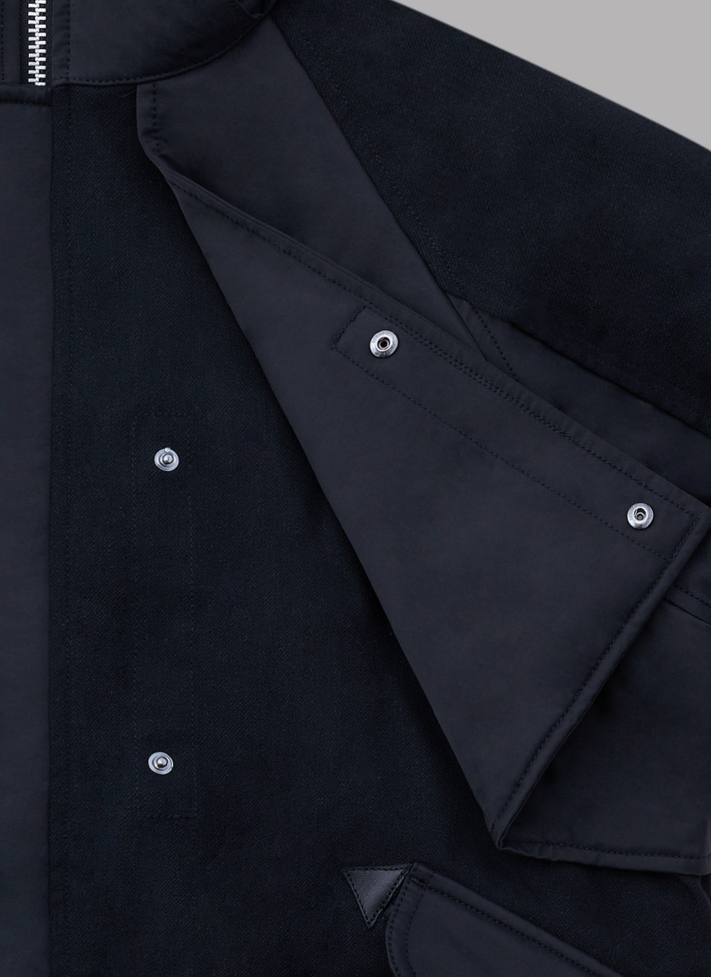 COMBINATION FLIGHT JACKET-BLACK