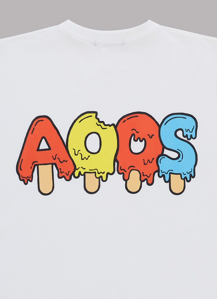 MELTING ICE BY SHETA S/S TEE - WHITE