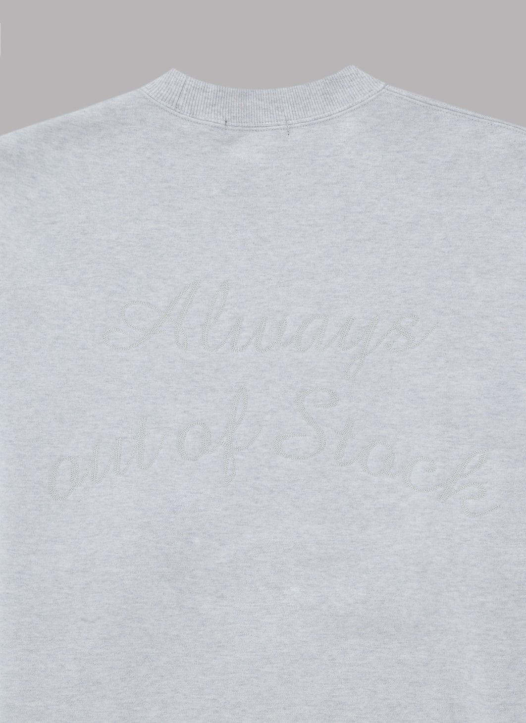 CLASSICAL LOGO CREWNECK-GRAY